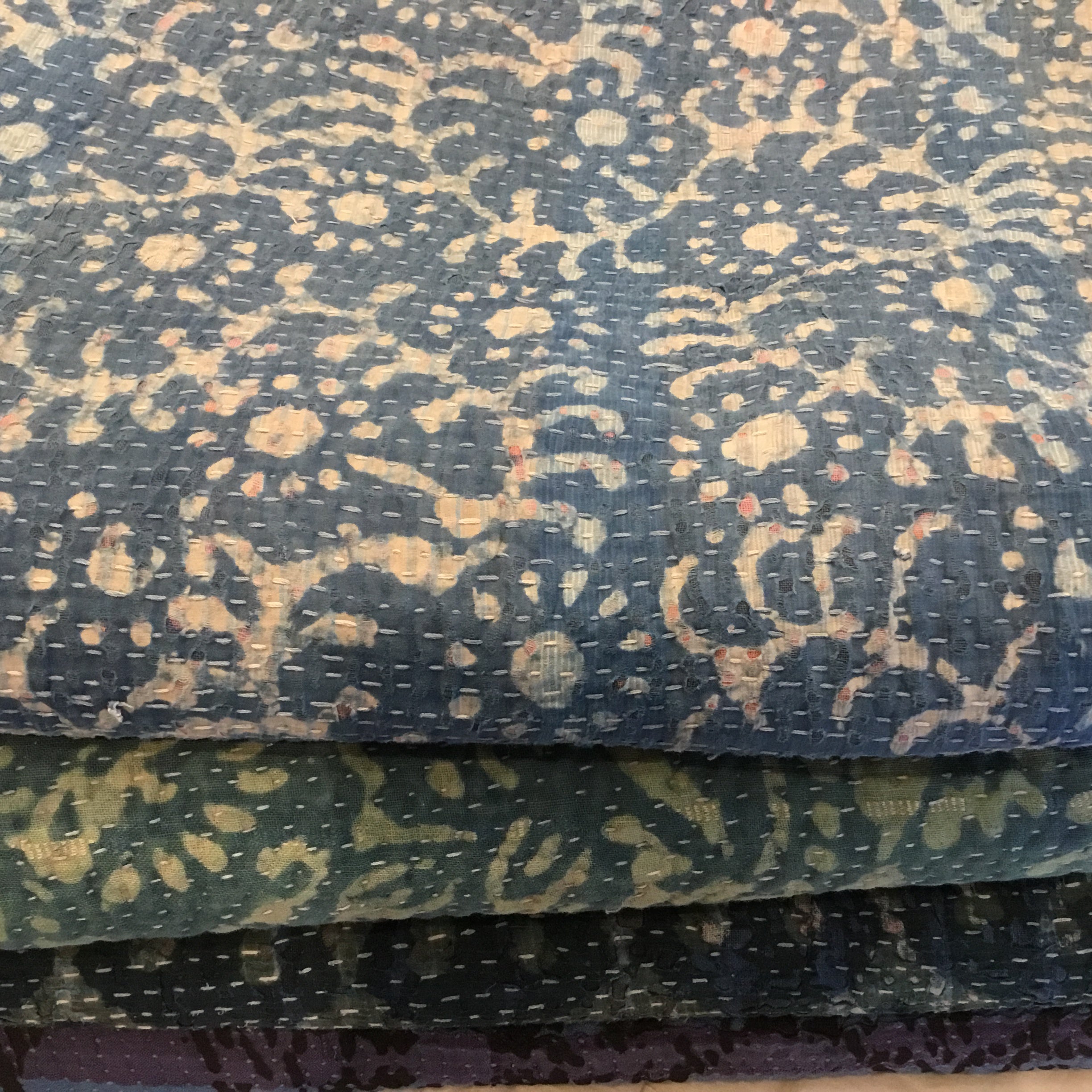 VINTAGE KANTHA INDIGO
