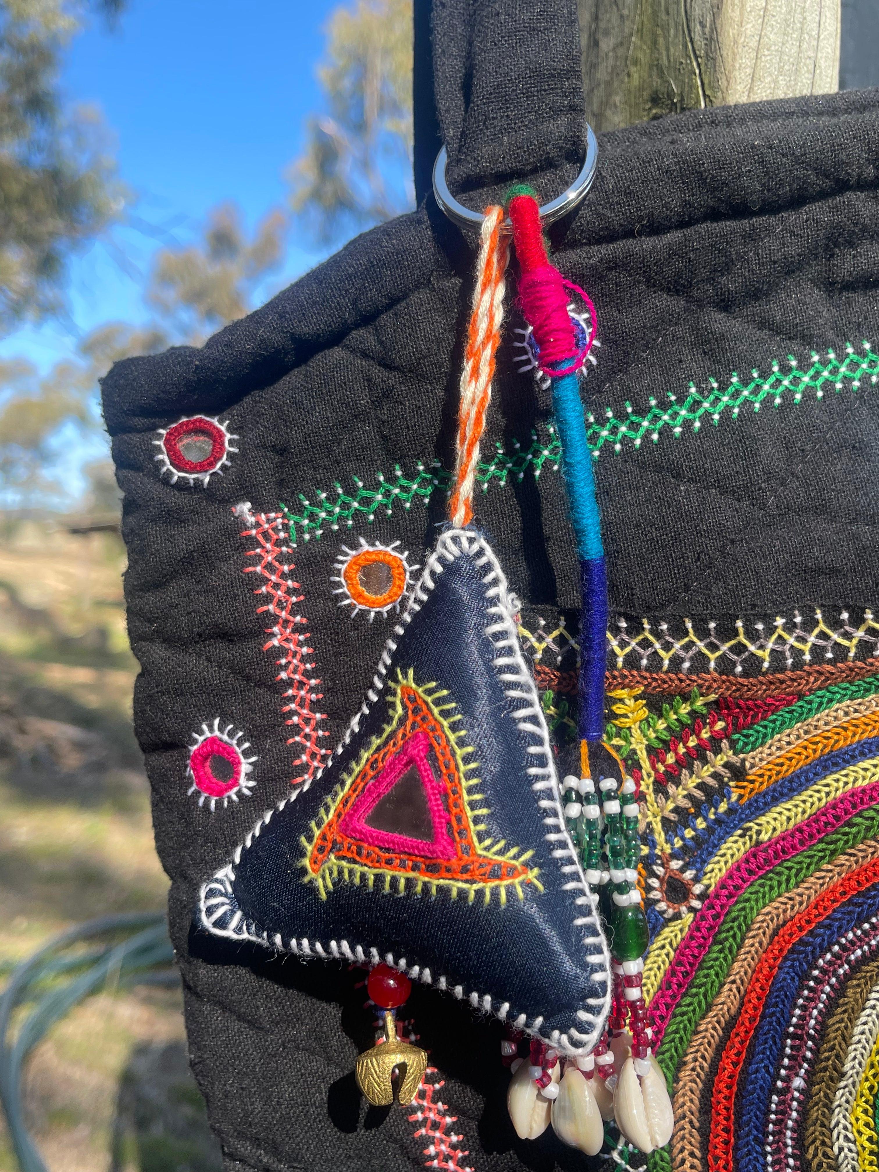 Kutch Tribal Mirrored Tote - BANYAN