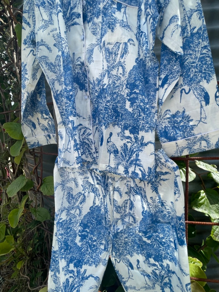 PYJAMAS Long - Chinoiserie Blue