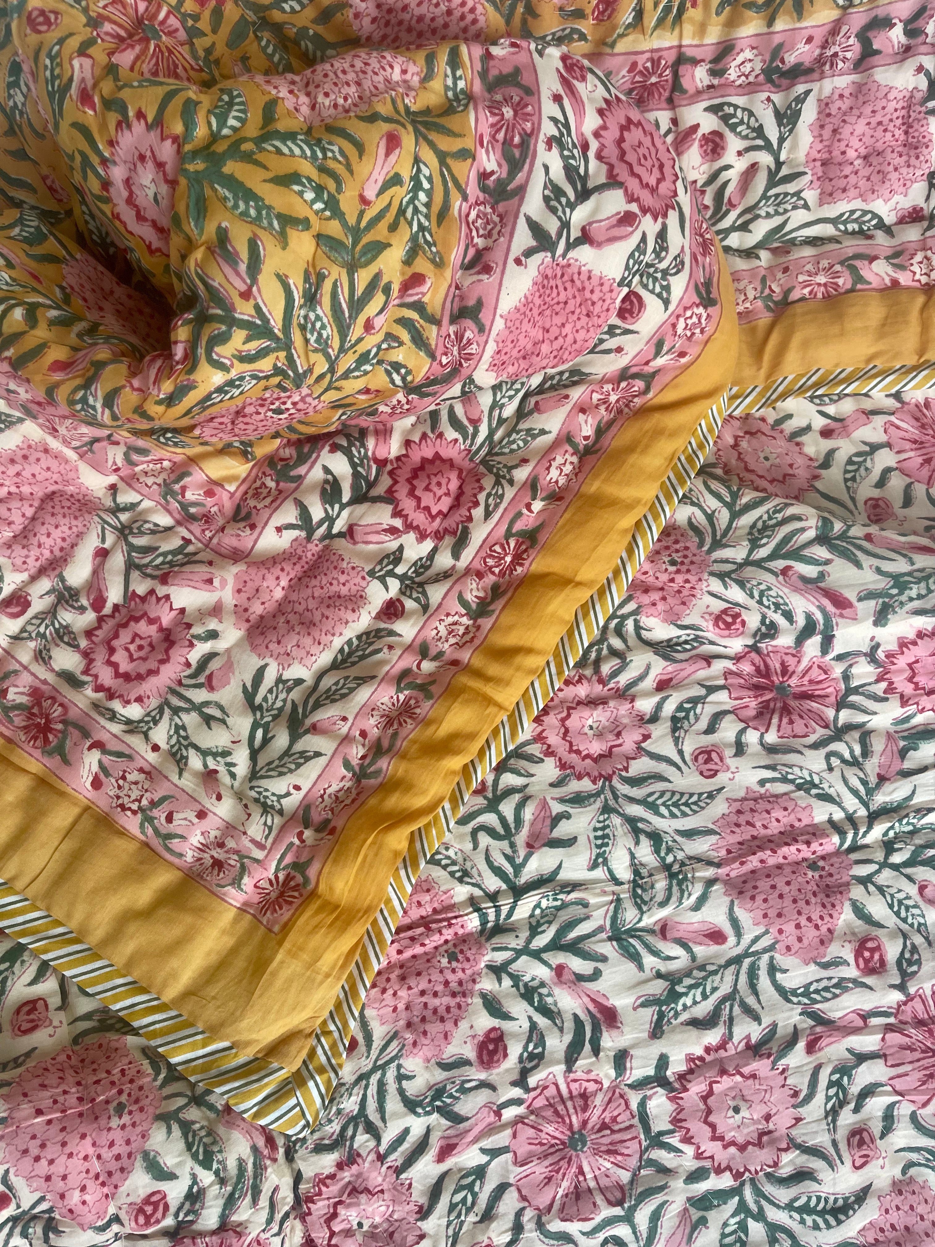 Jaipuri Cotton Quilt - JOYFUL