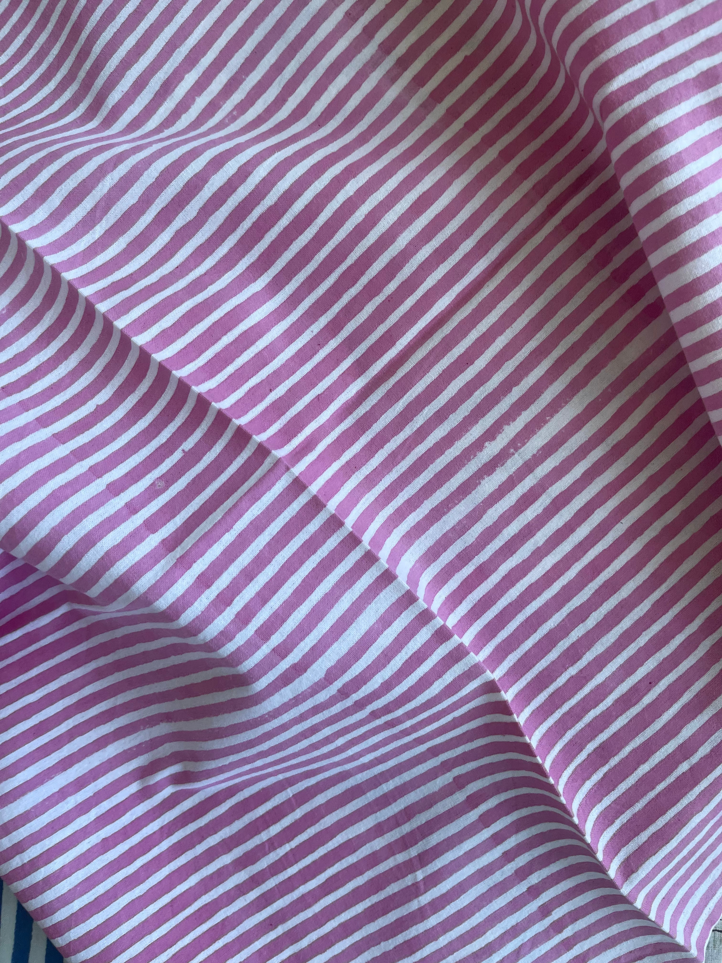 Tea Towel - Cool Pink Stripe