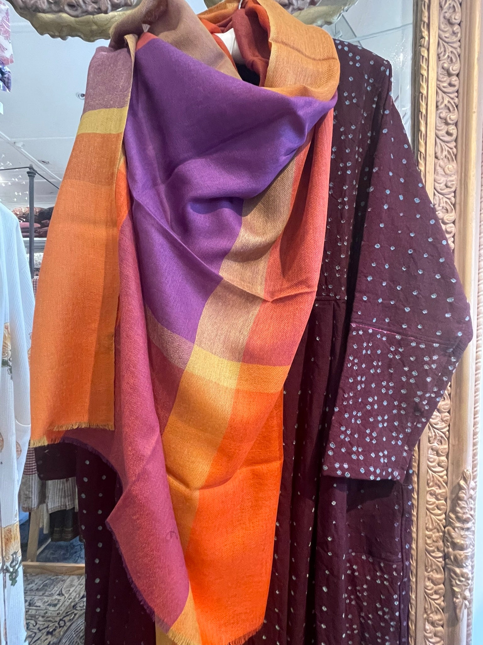 Fine Merino Wool Scarf - Autumn