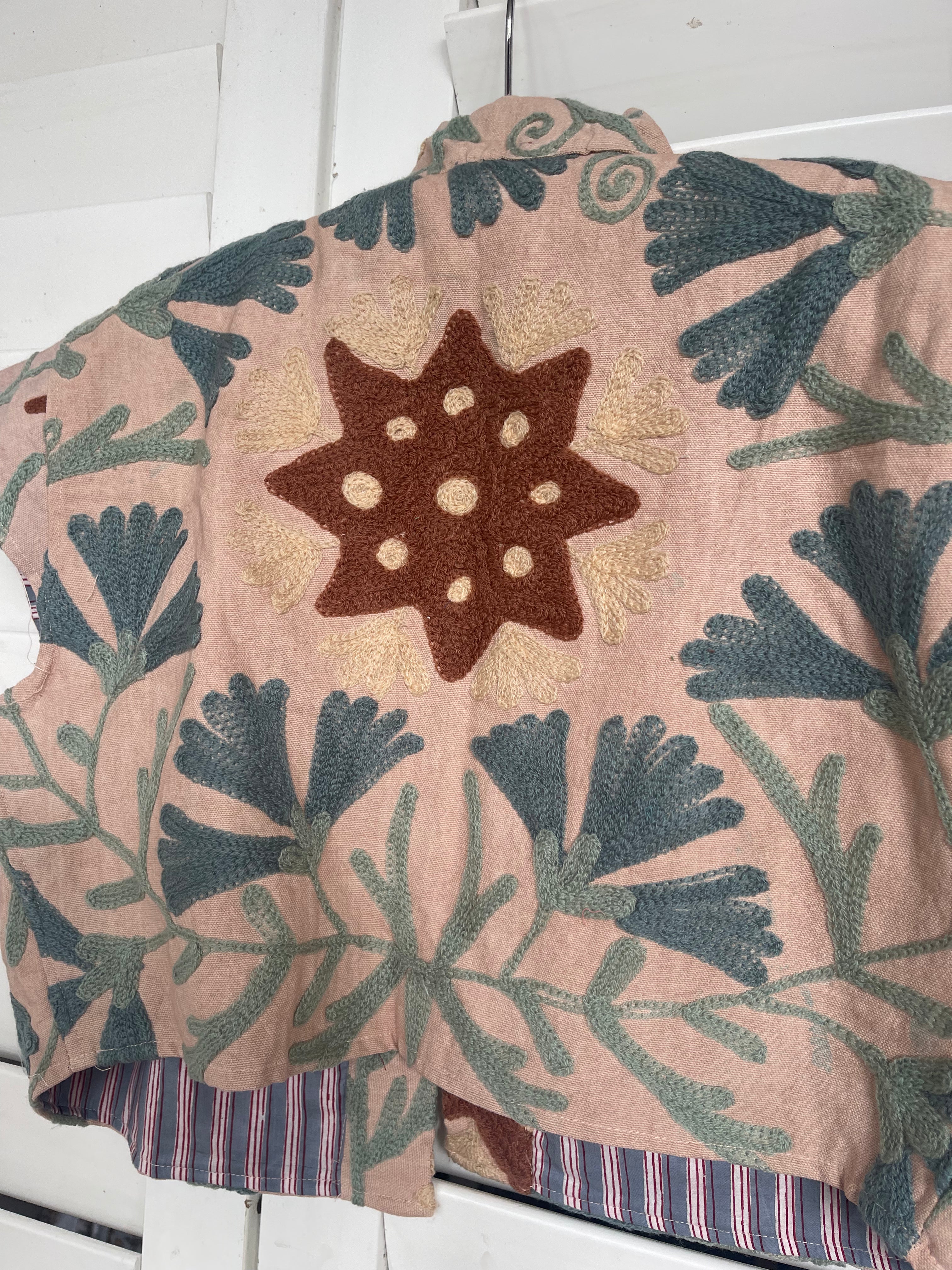 Capped Sleeve Top - Summer Beach