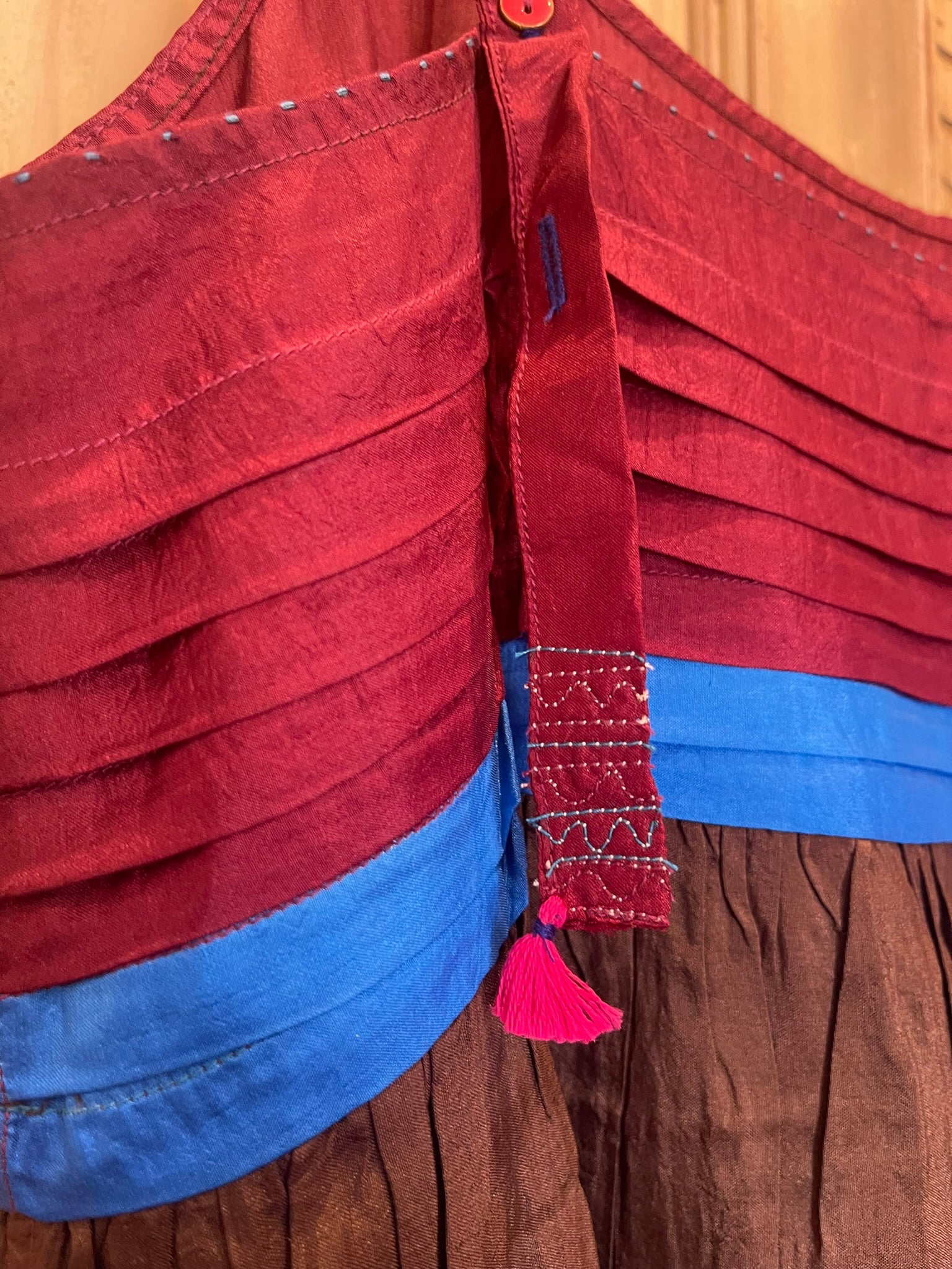 Miraj 95 - Blue Horizon Silk Slip Dress