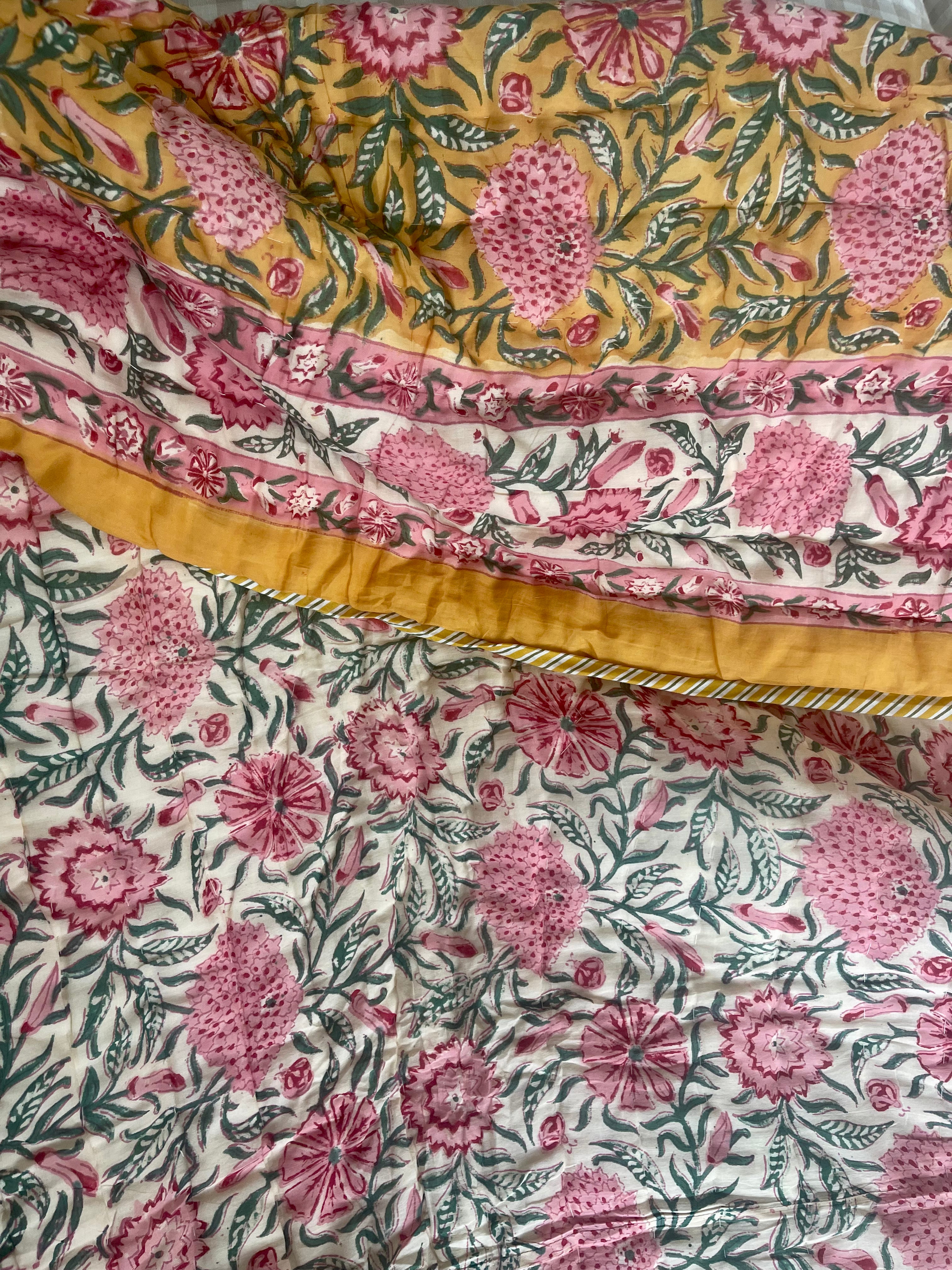 Jaipuri Cotton Quilt - JOYFUL