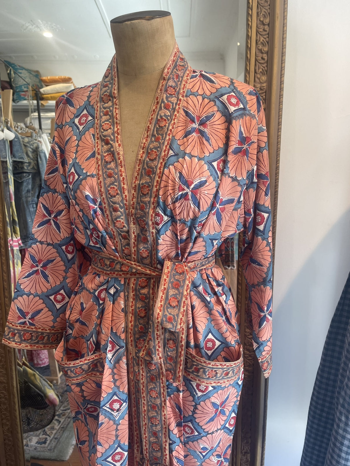 Cotton KIMONO - JAPONNAISE blockprint