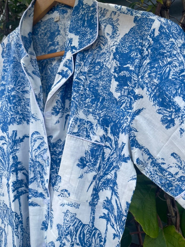 PYJAMAS Short - Chinoiserie Blue