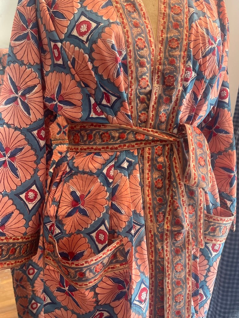 Cotton KIMONO - JAPONNAISE blockprint