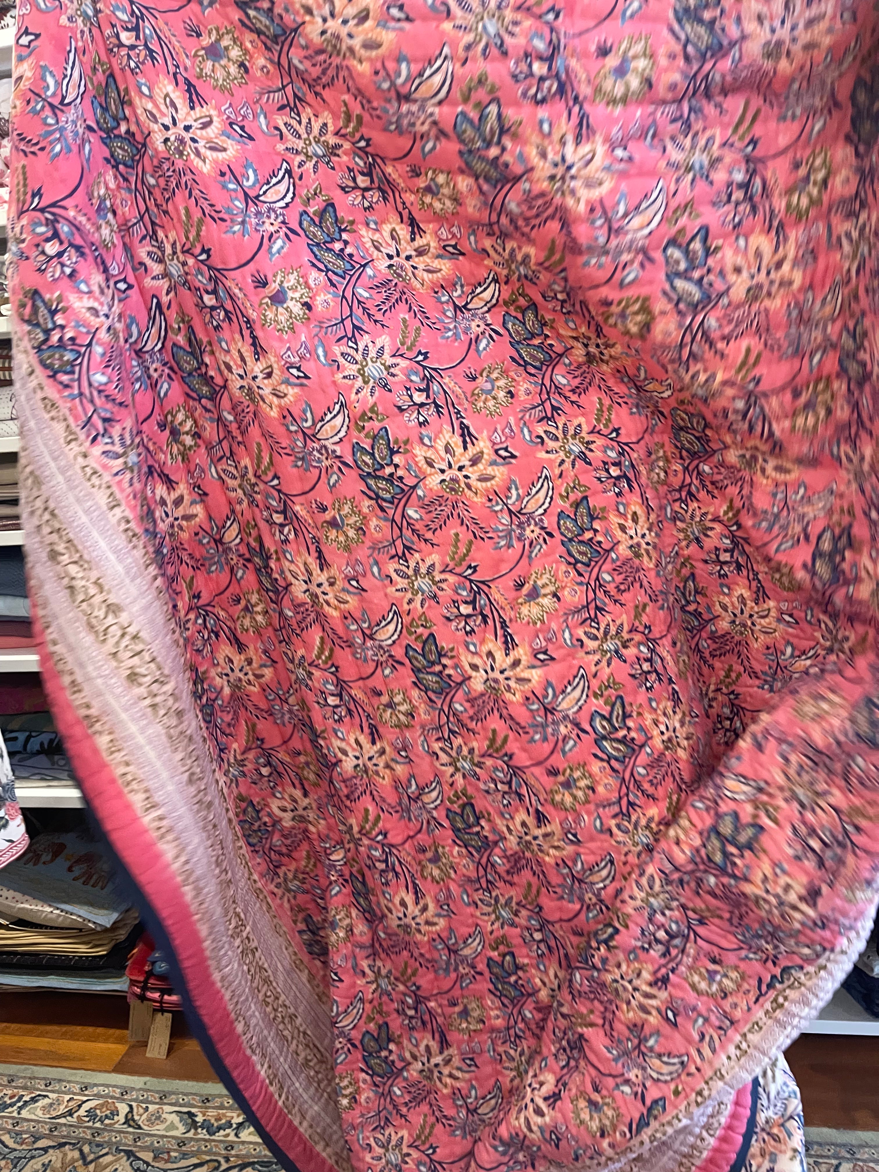 Jaipuri Cotton Quilt - Gardenesque
