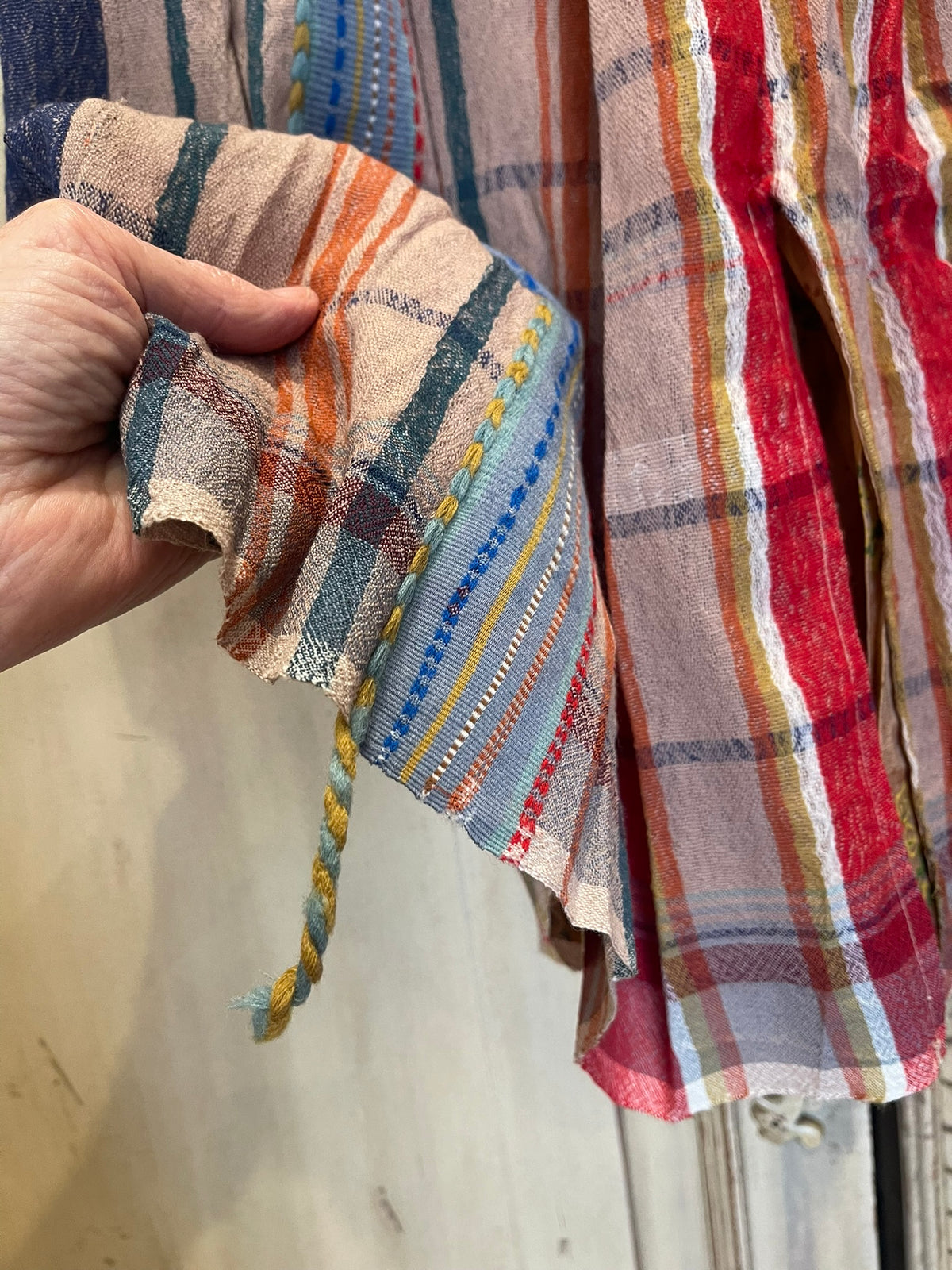BHUJODI Wool Skirt - Check