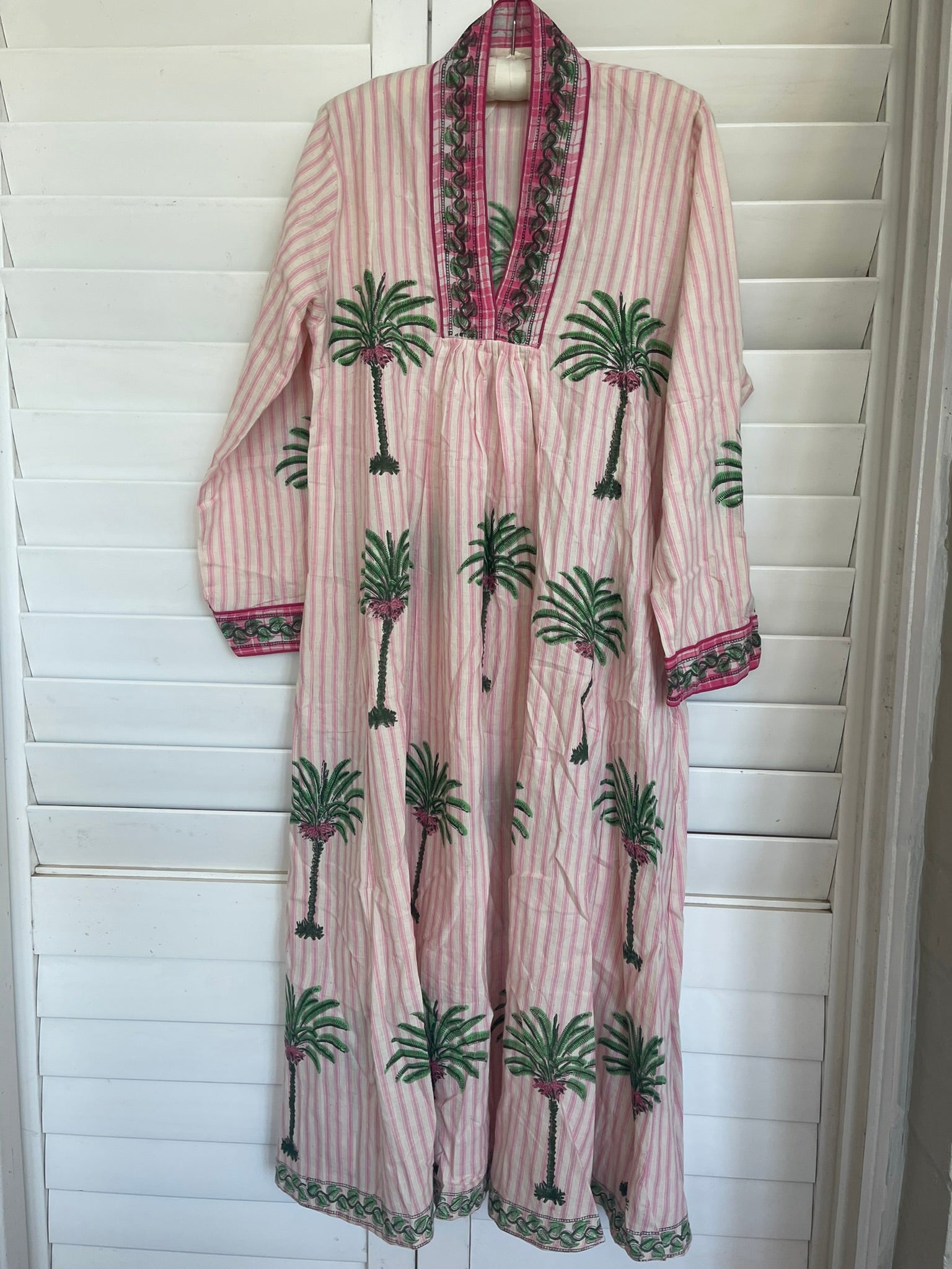 MOROCCAN BEACH KAFTAN - Pink Palm