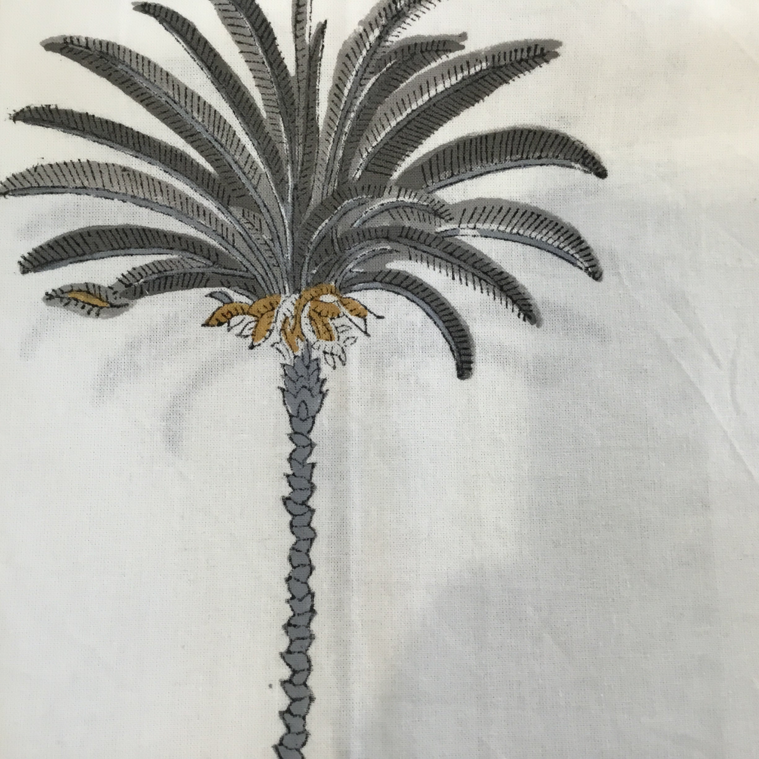 Tablecloth- Square - Grey Palm