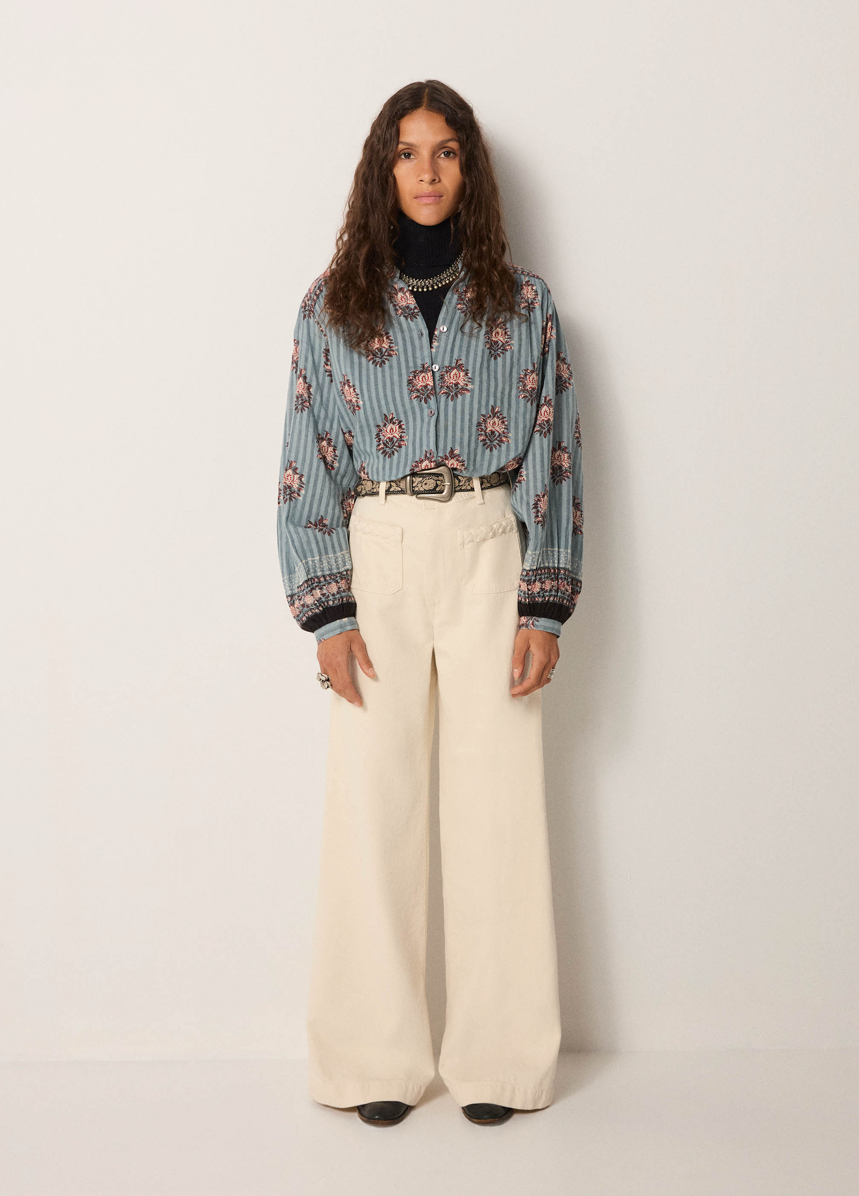 Omara Blouse - Cerulean Mist