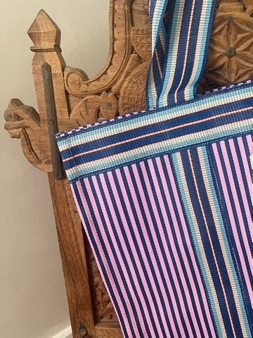 NYLON BEACH TOTE - Lilac