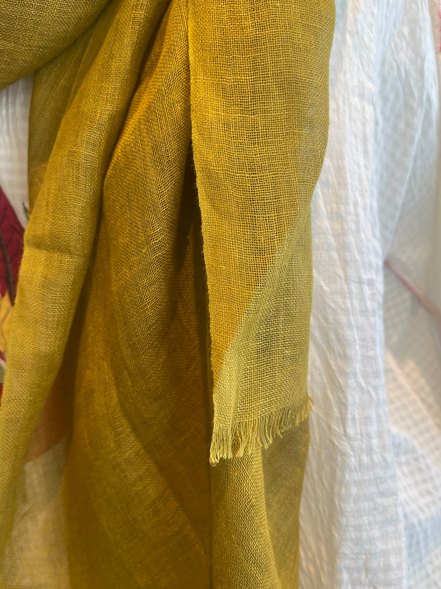 Linen Scarf - Moss