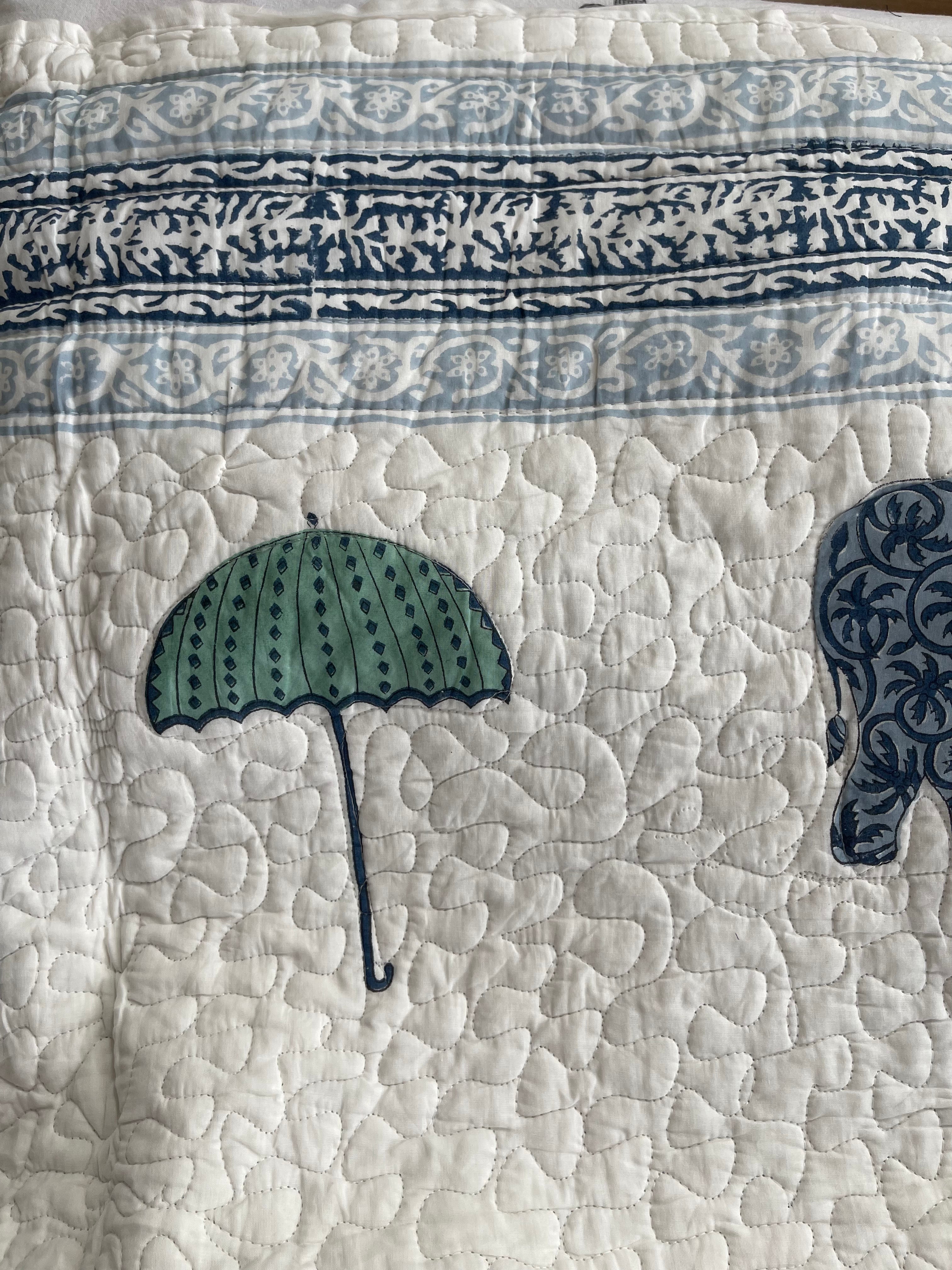 Cotton Quilt - Elephant Walk