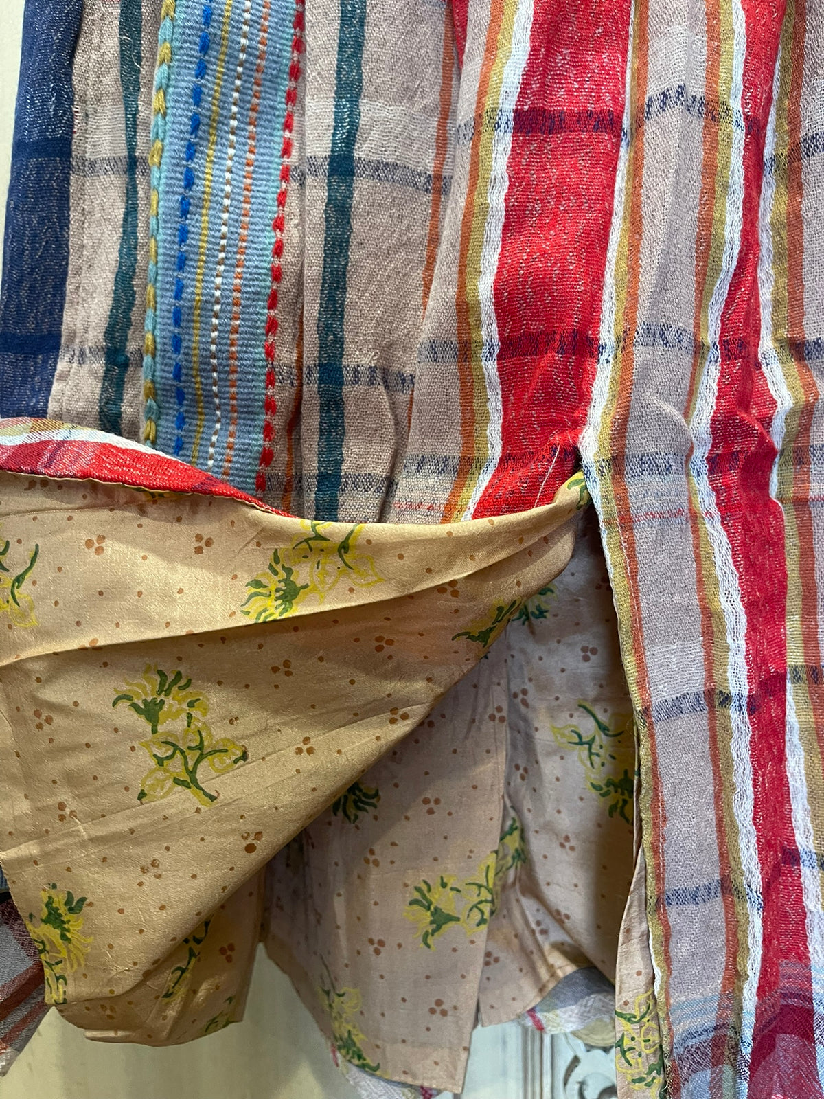 BHUJODI Wool Skirt - Check