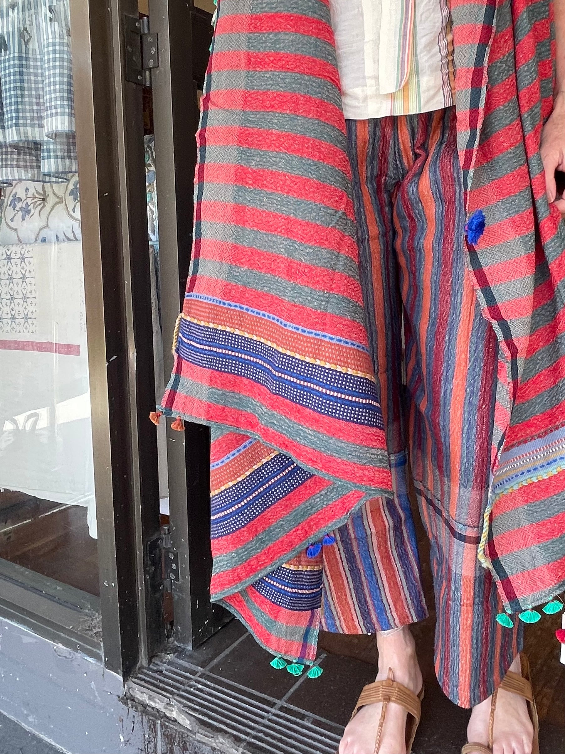 Bhujodi Wool Scarf - NAUTICAL STRIPES
