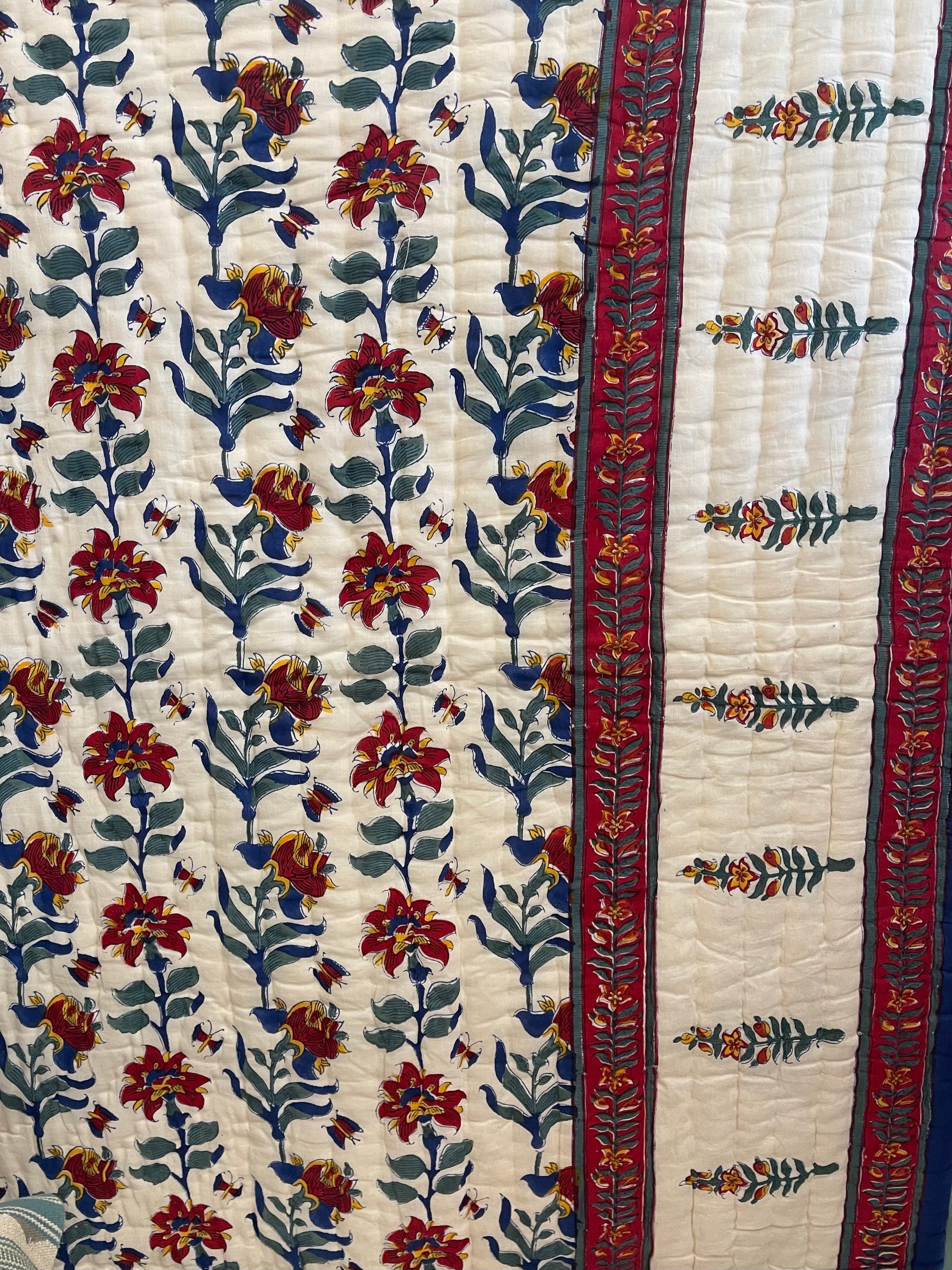 Jaipuri Cotton Quilt - Meadow