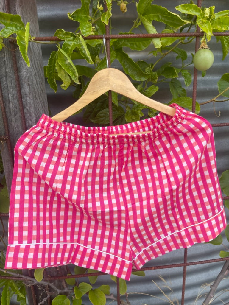 PYJAMAS Short- Doris Day Pink Check