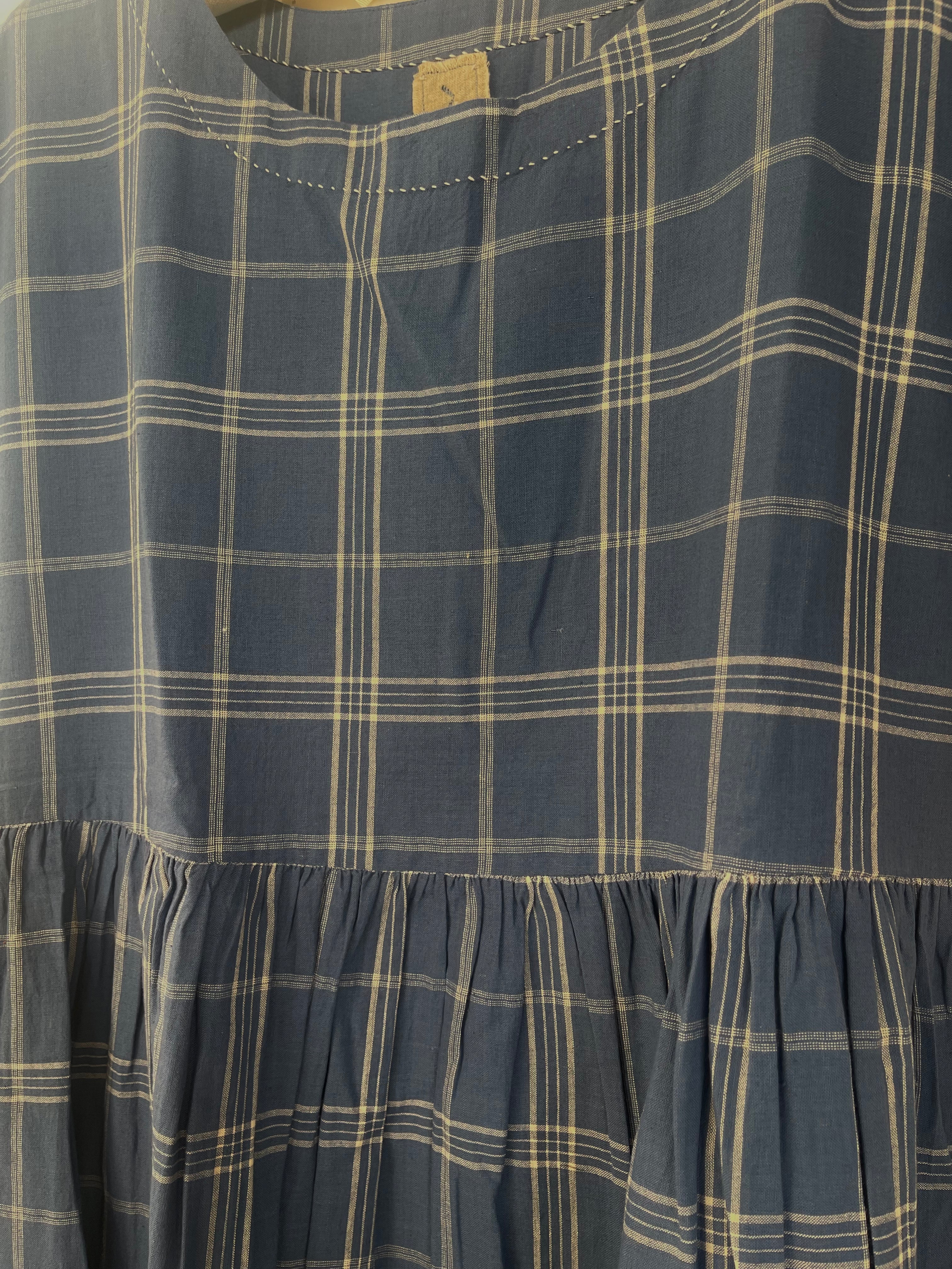 TOSHNI COTTON CHECK - Blue Ashes