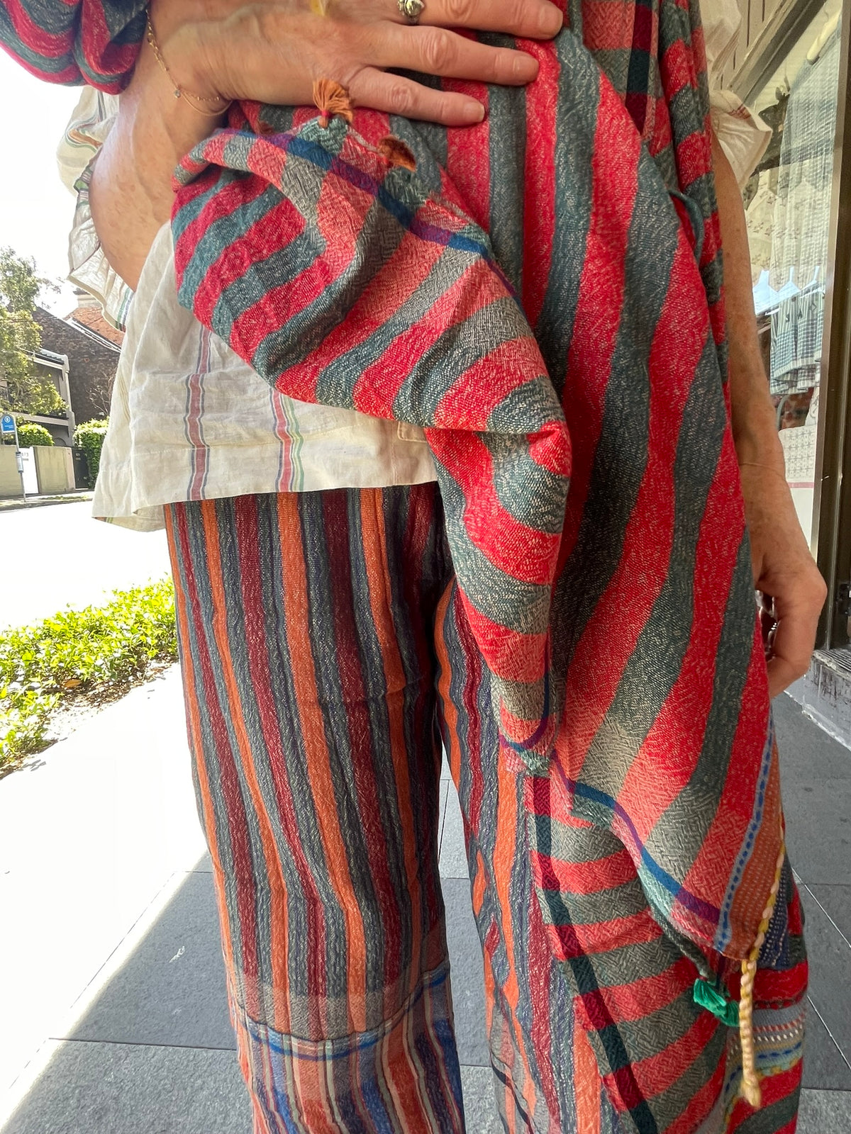 ASHOK Wool Pants - Bhujodi  Stripe
