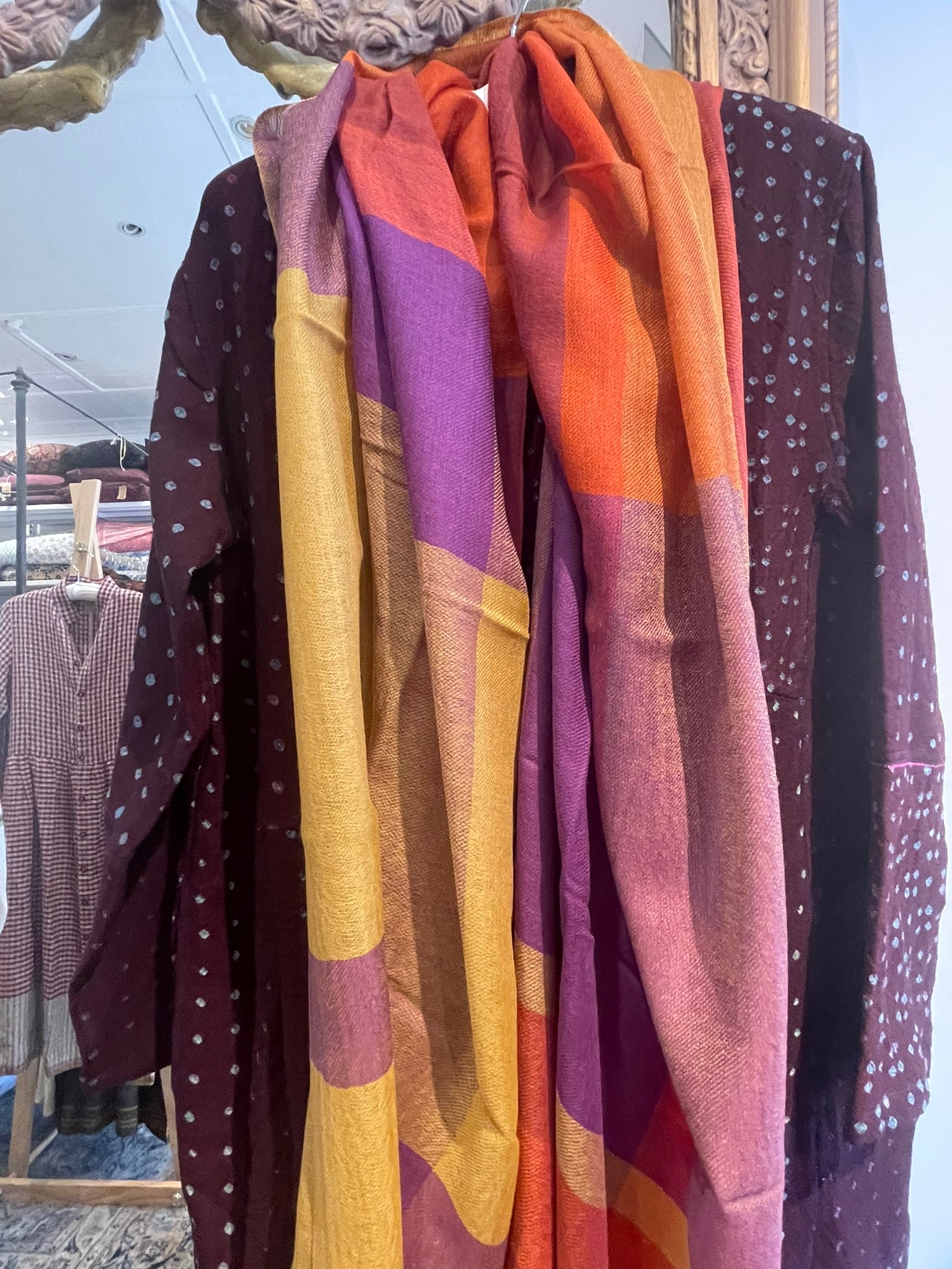 Fine Merino Wool Scarf - Autumn