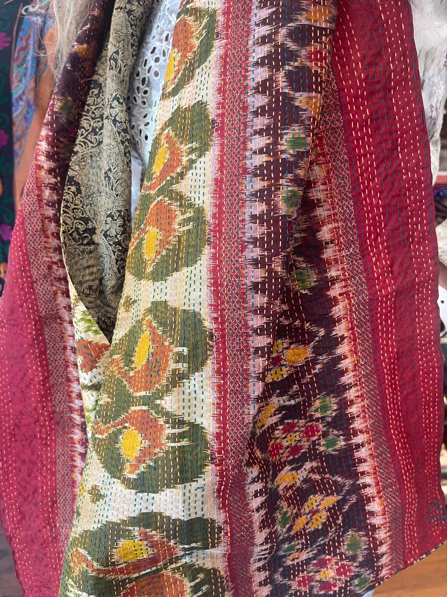 Kantha Silk Muffler - Winter