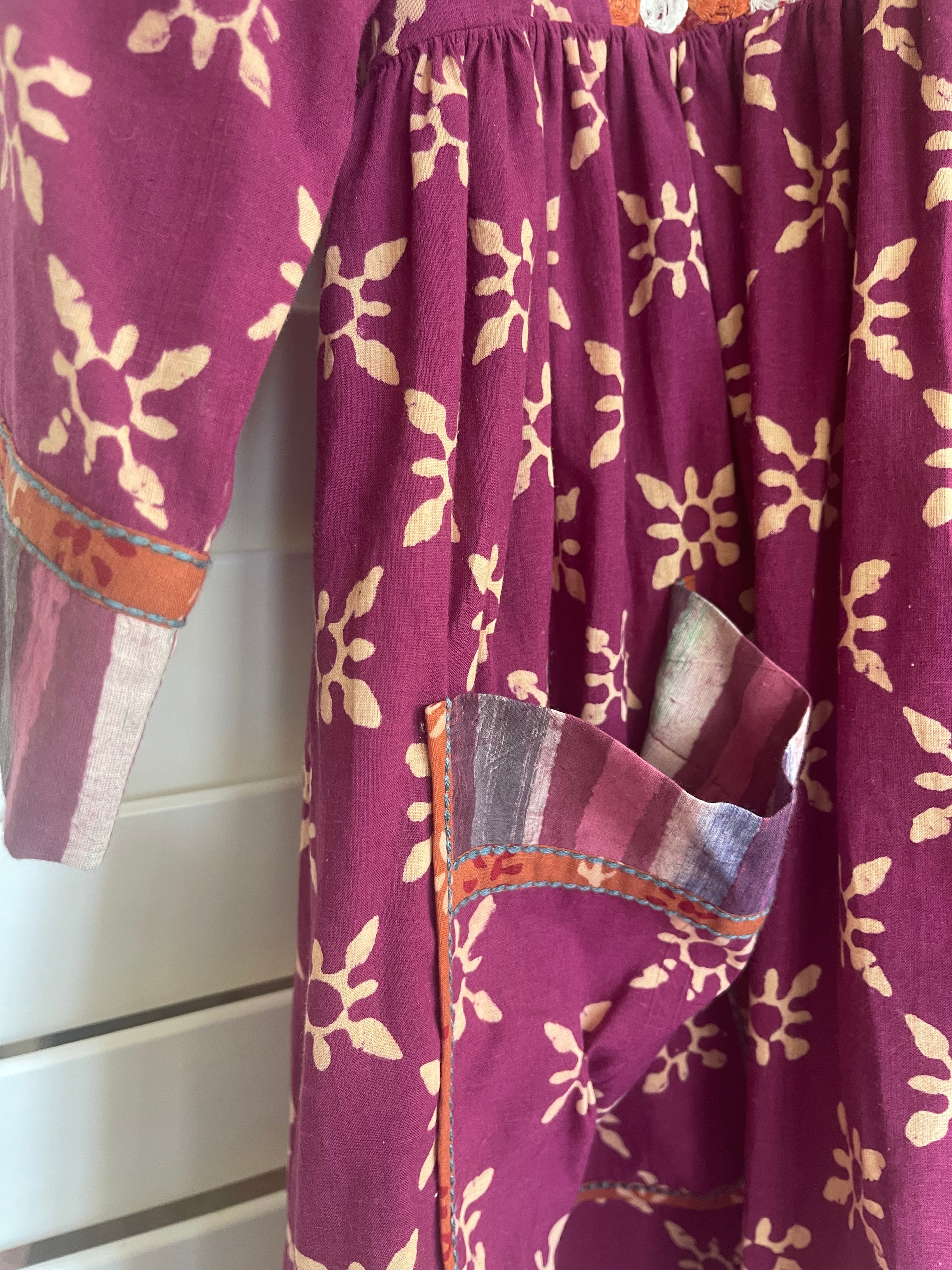 JAT EMBROIDERY TOP - Grape