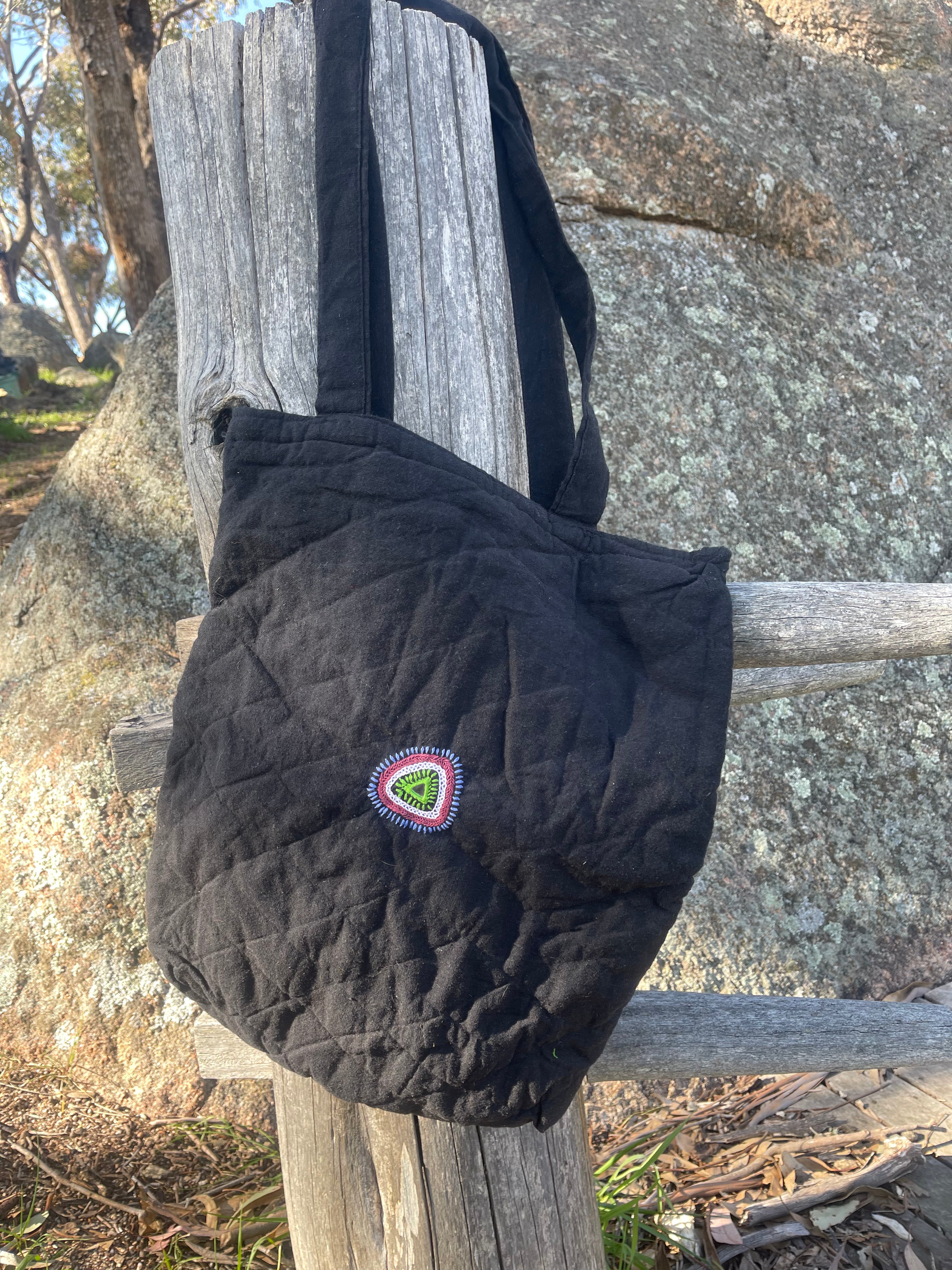 Kutch Tribal Mirrored Tote - SANTA ROSA