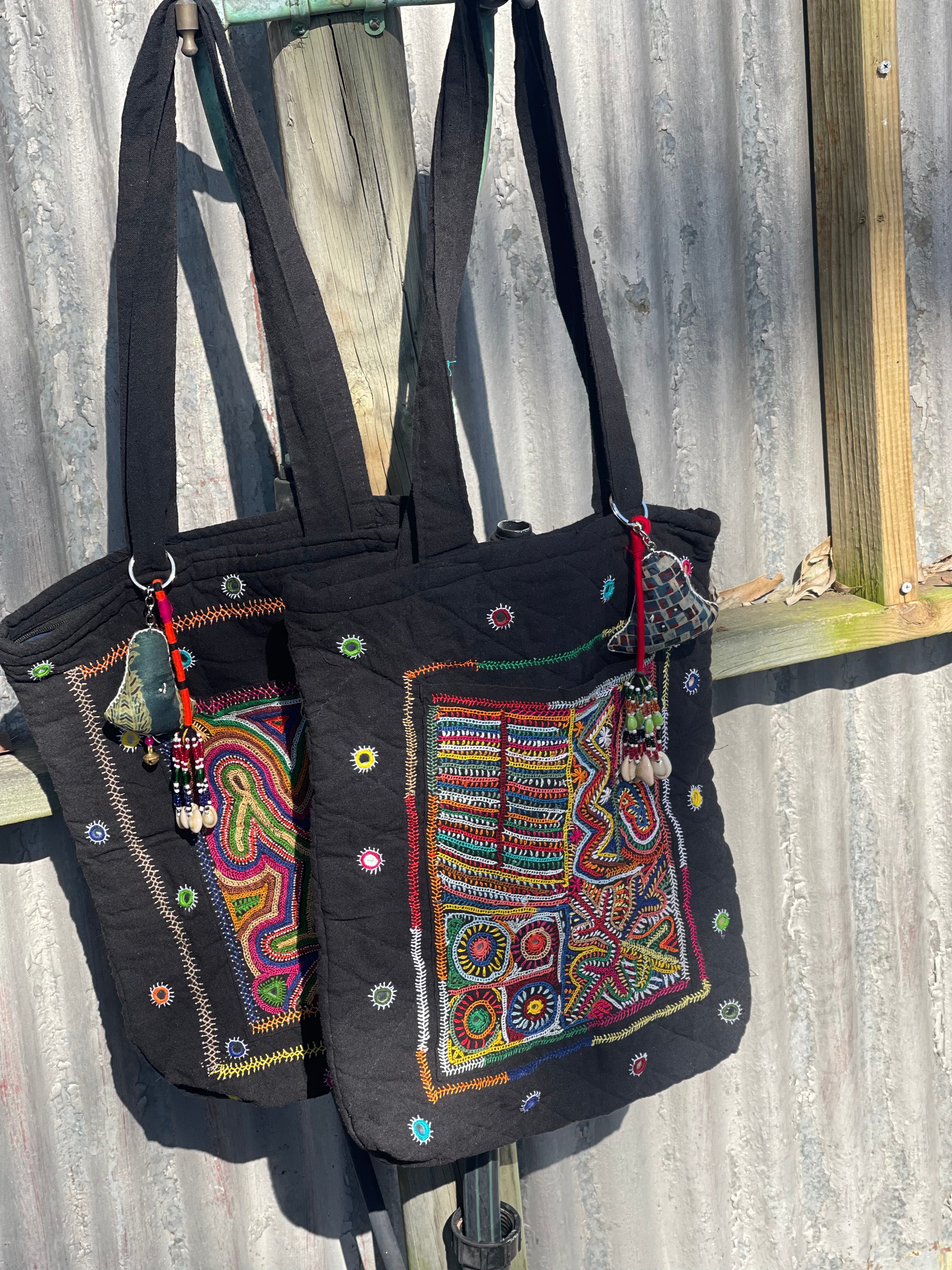 Kutch Tribal Mirrored Tote - SWEET ROMANCE