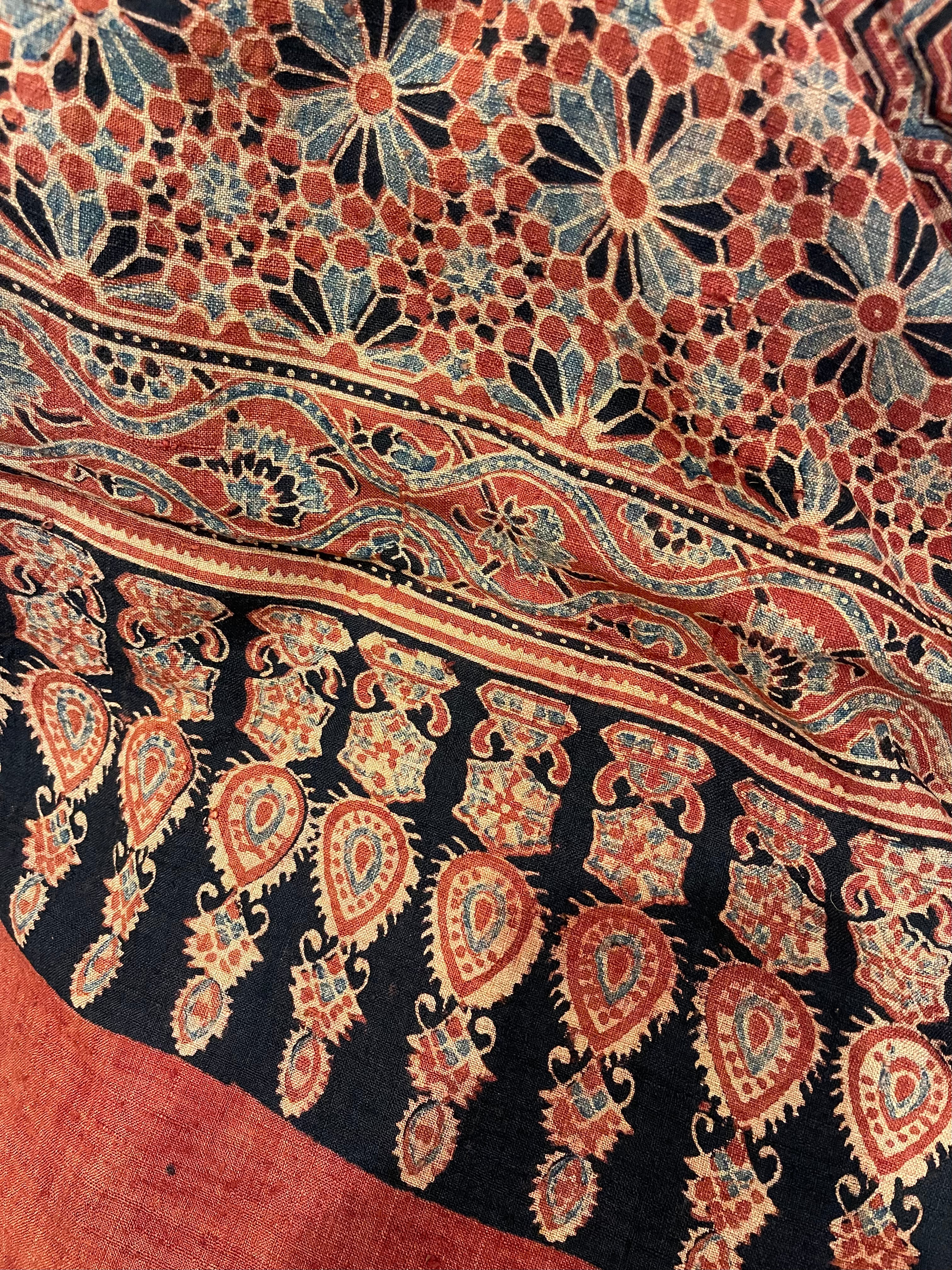 Matka Silk Scarf - Ajrakh Madder