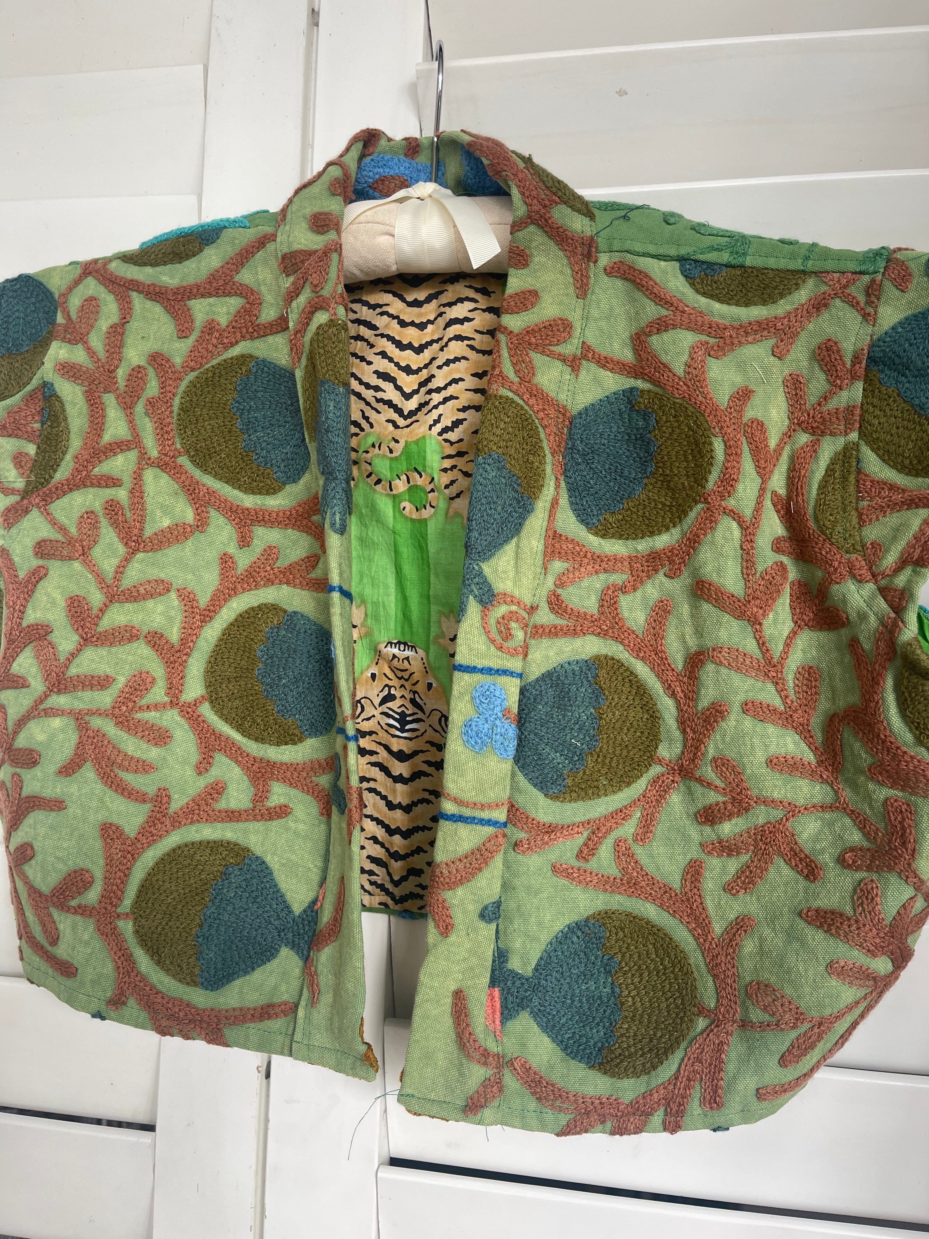 Capped Sleeve Top- Garden Fever