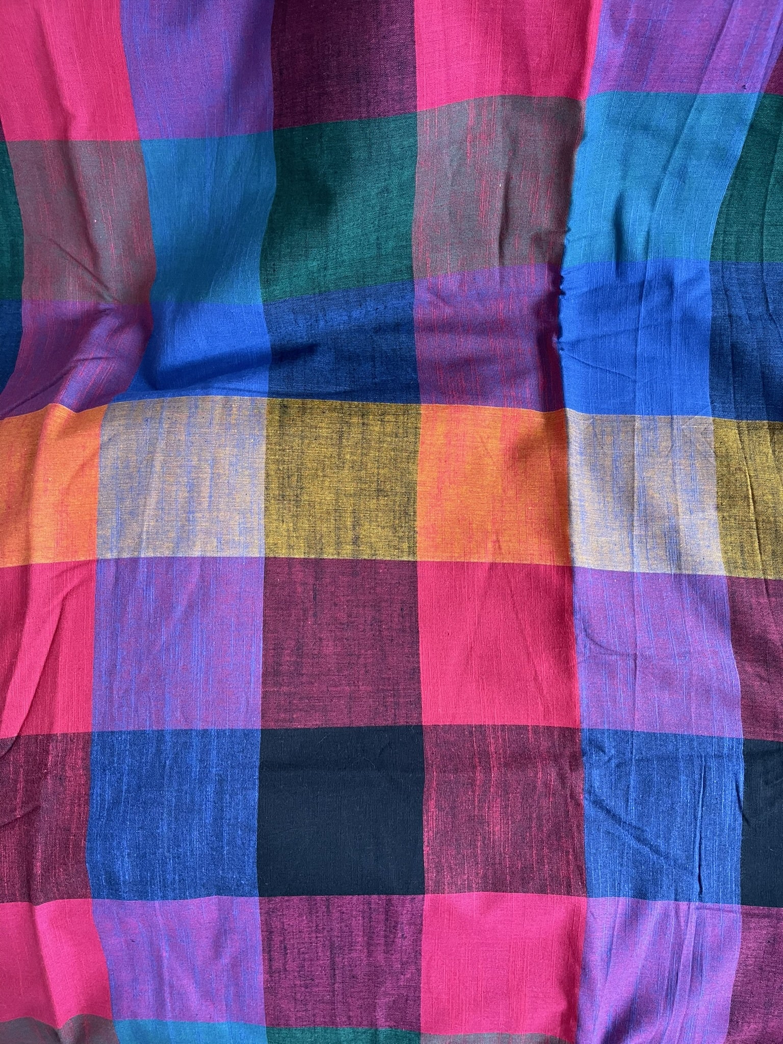 Madras Check Handloomed Cotton - Big Check
