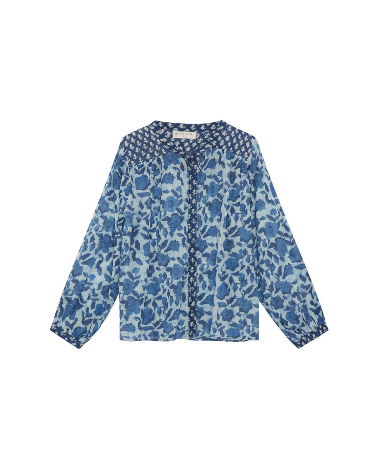 Beatrice Blouse - Indigo Poppy