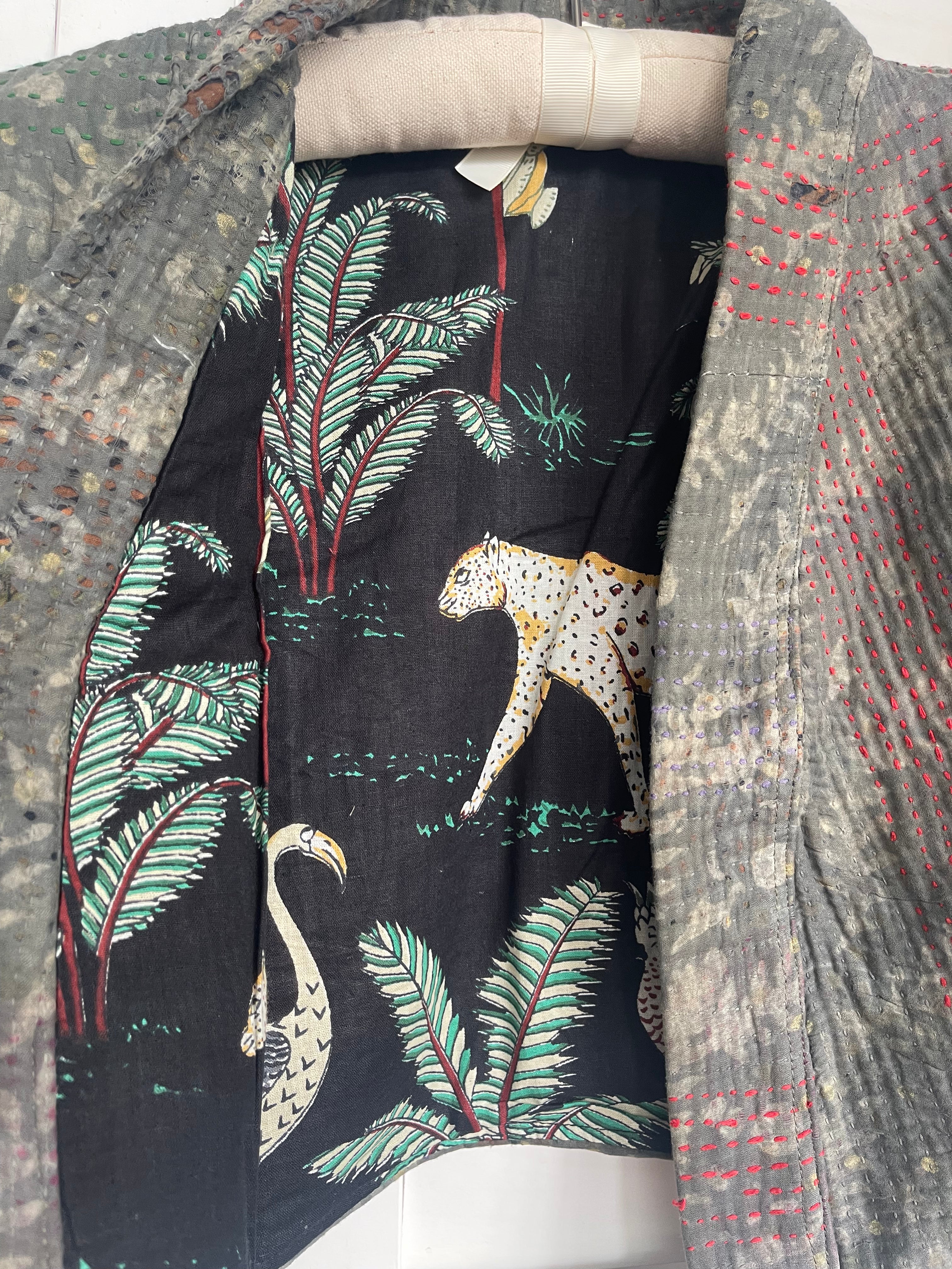 Capped Sleeve Top - Japonaise Kantha