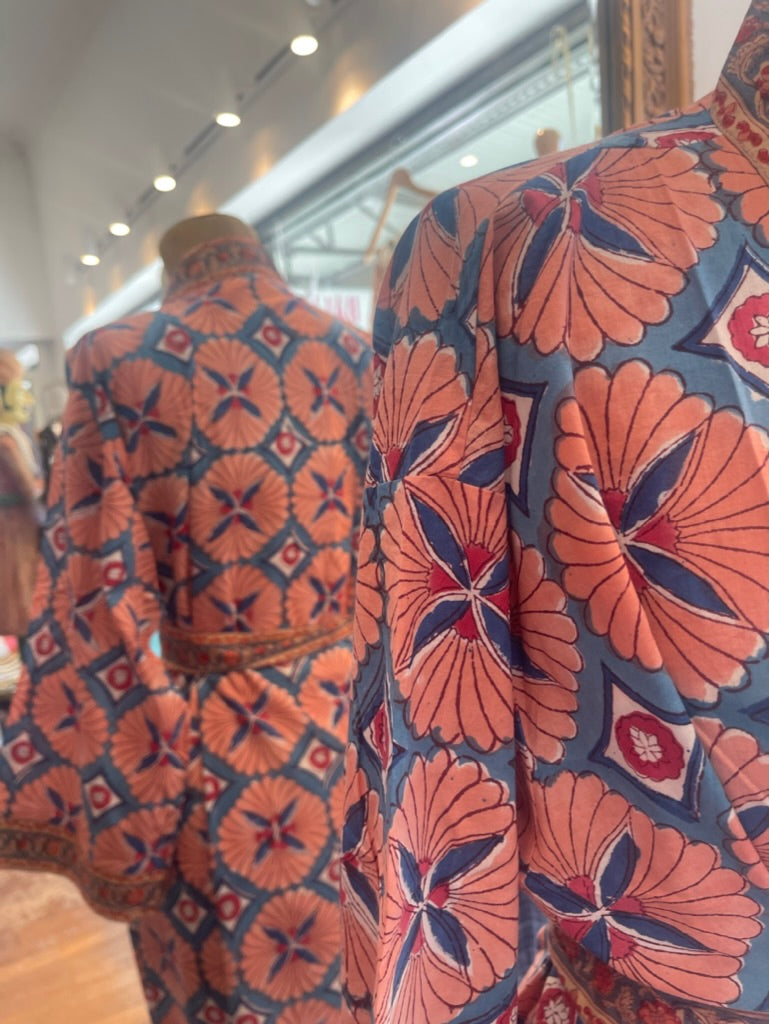Cotton KIMONO - JAPONNAISE blockprint