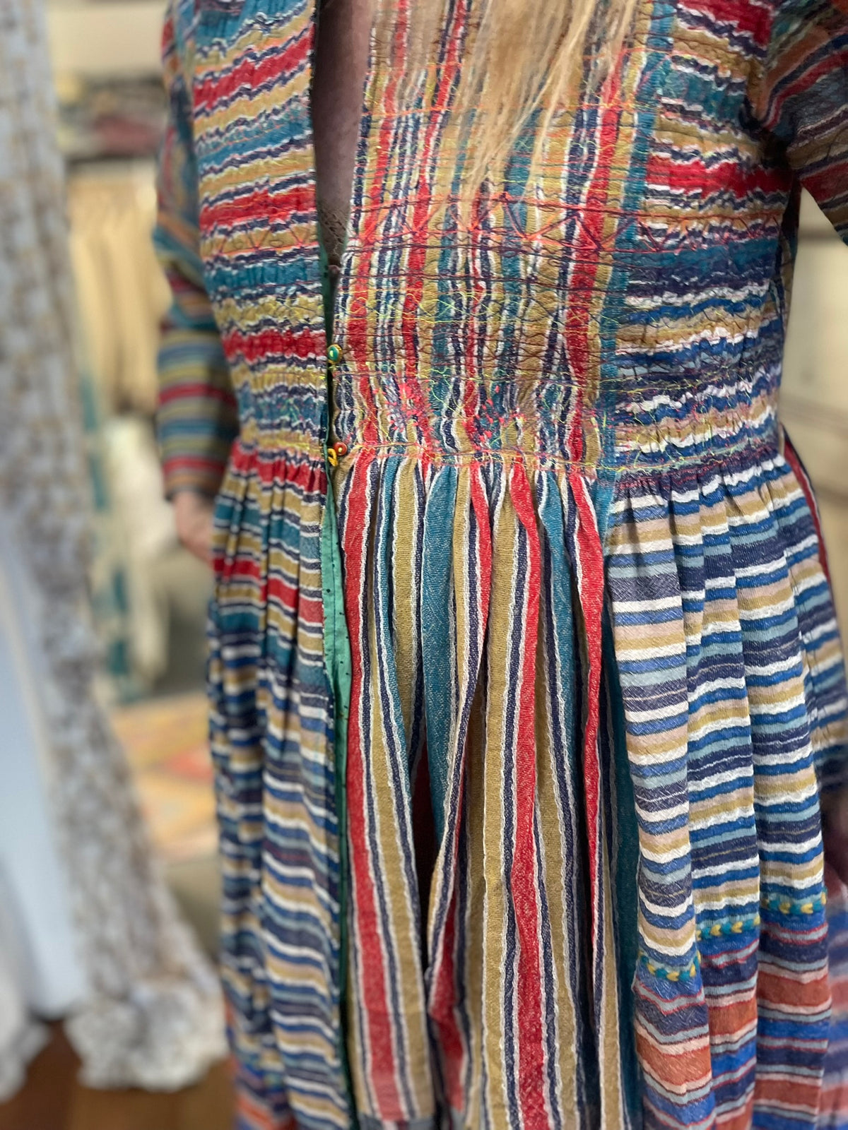 Bhujodi Wool Jacket - BORO Stripes
