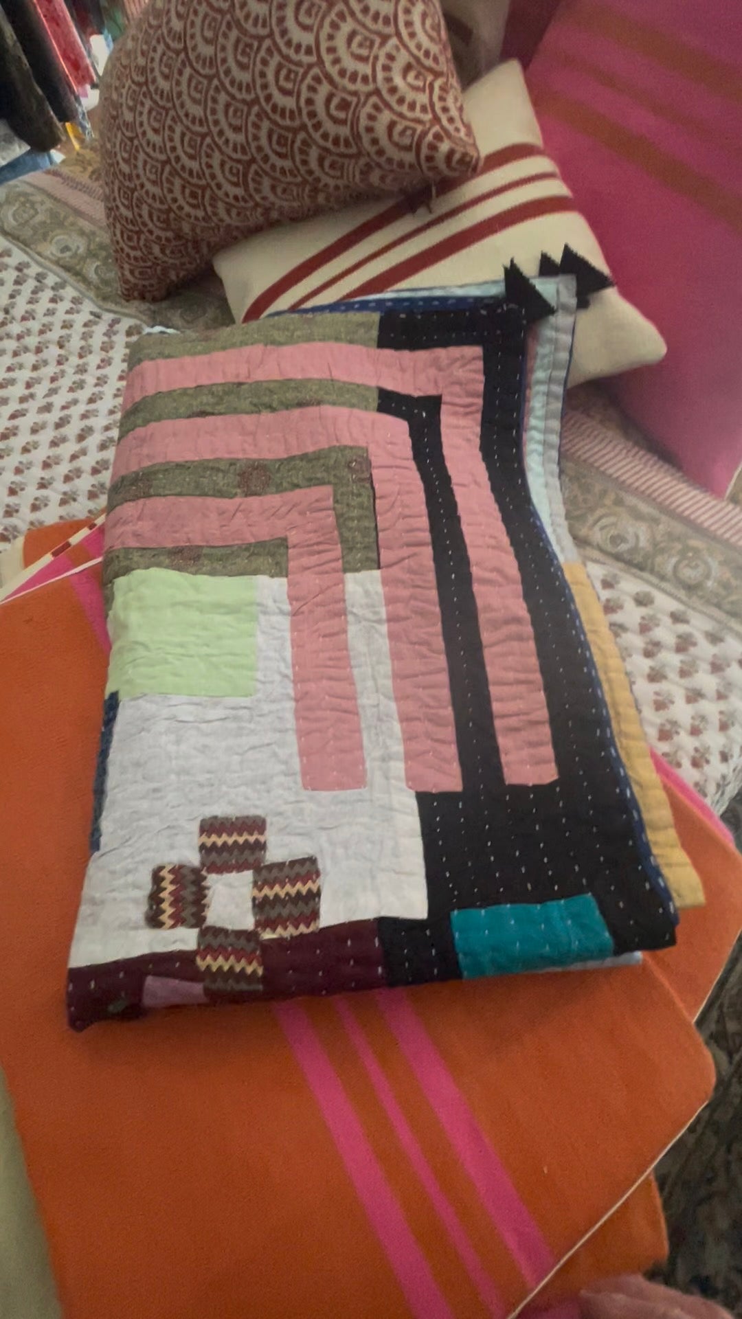 KARNATAKA Kowdhi Quilt - FRAGMENT