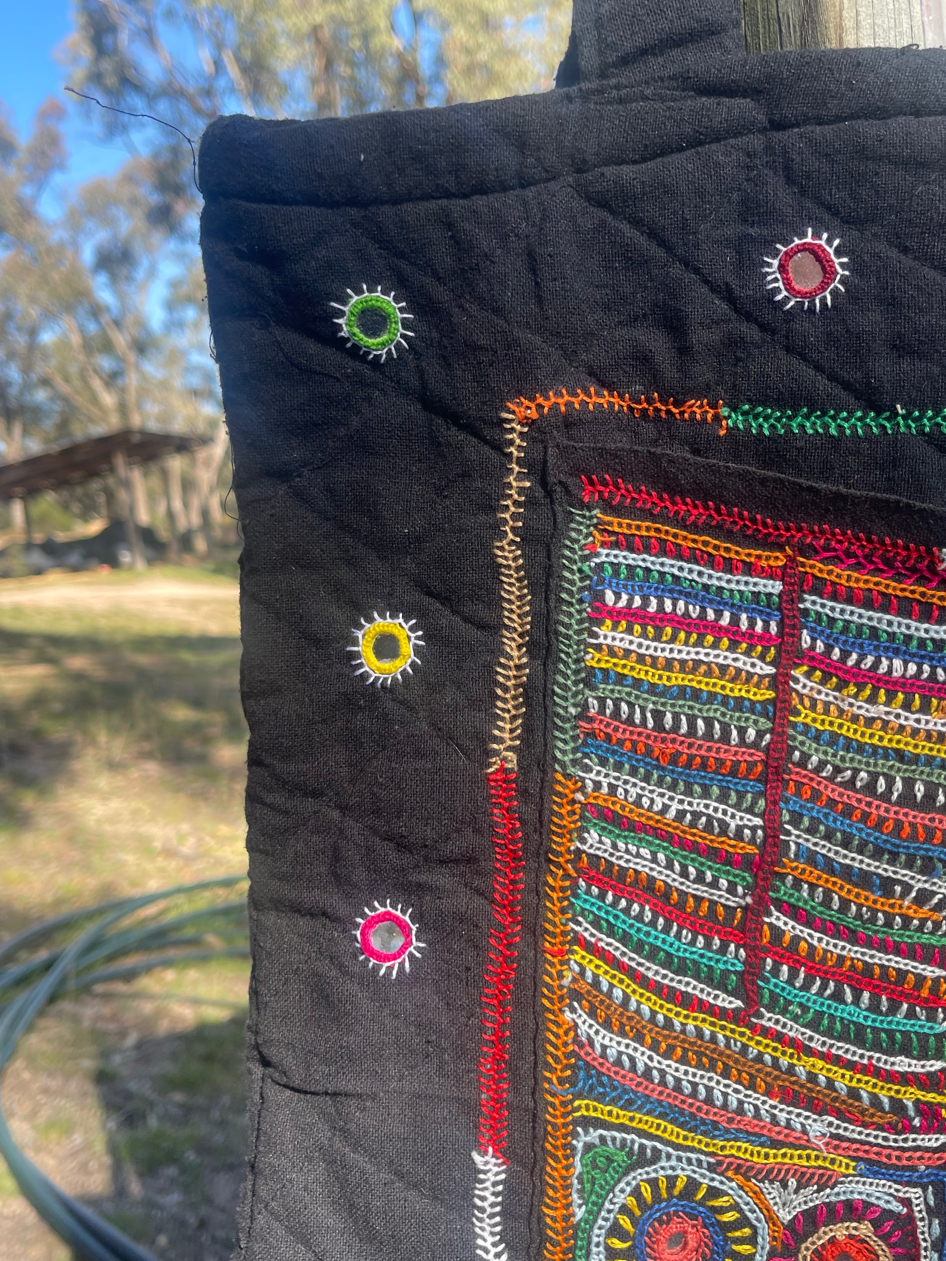 Kutch Tribal Mirrored Tote - SWEET ROMANCE