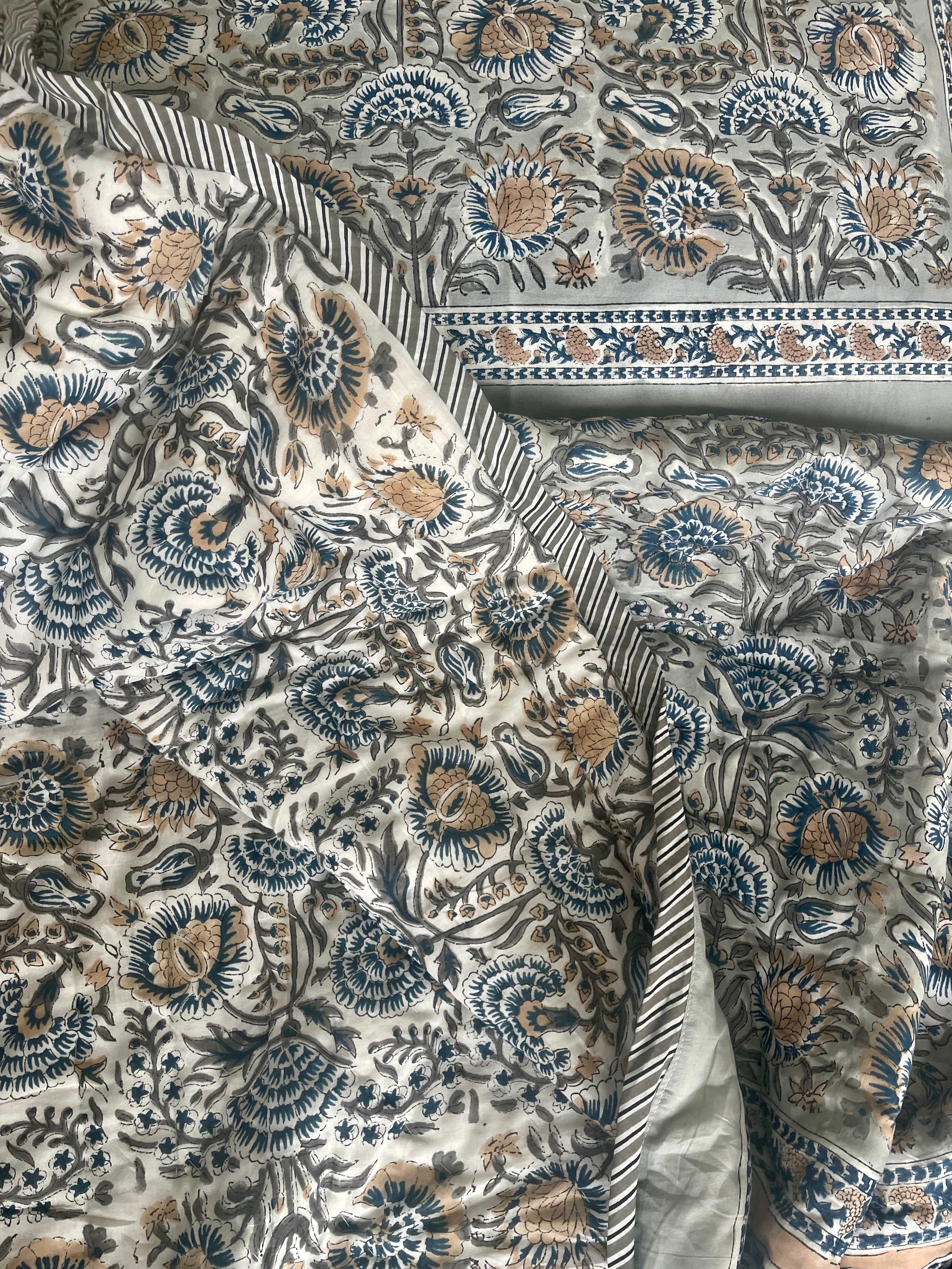 Jaipuri Cotton Quilt - COOL NOSTALGIA