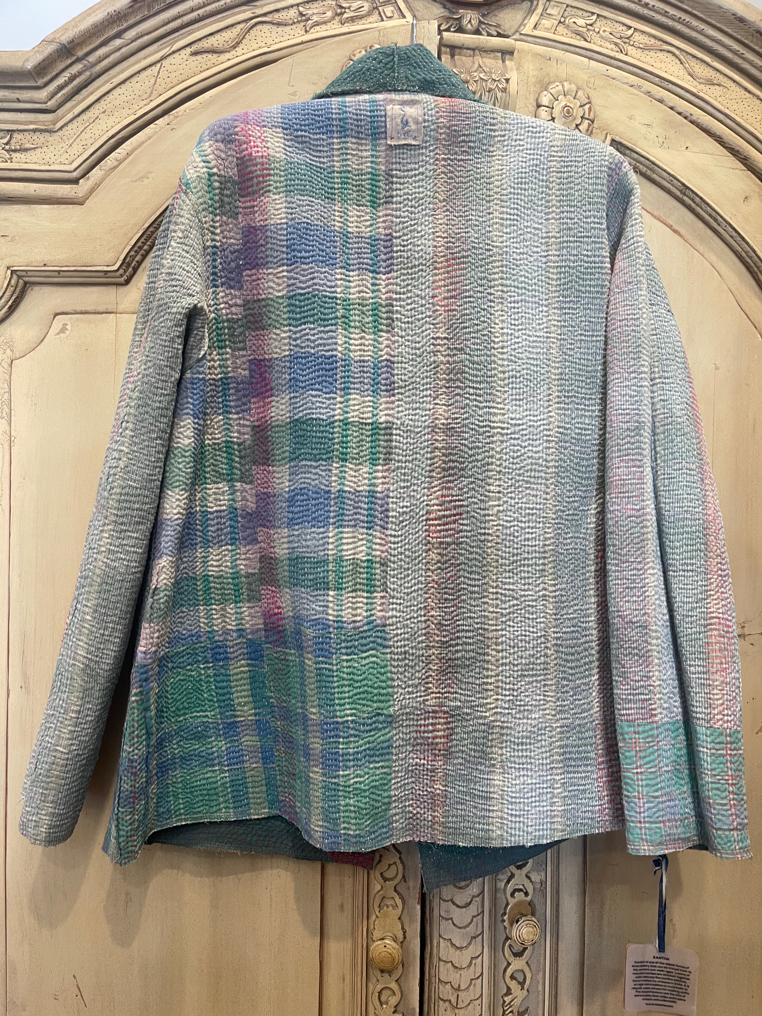 Vintage Kantha Coat - COASTAL
