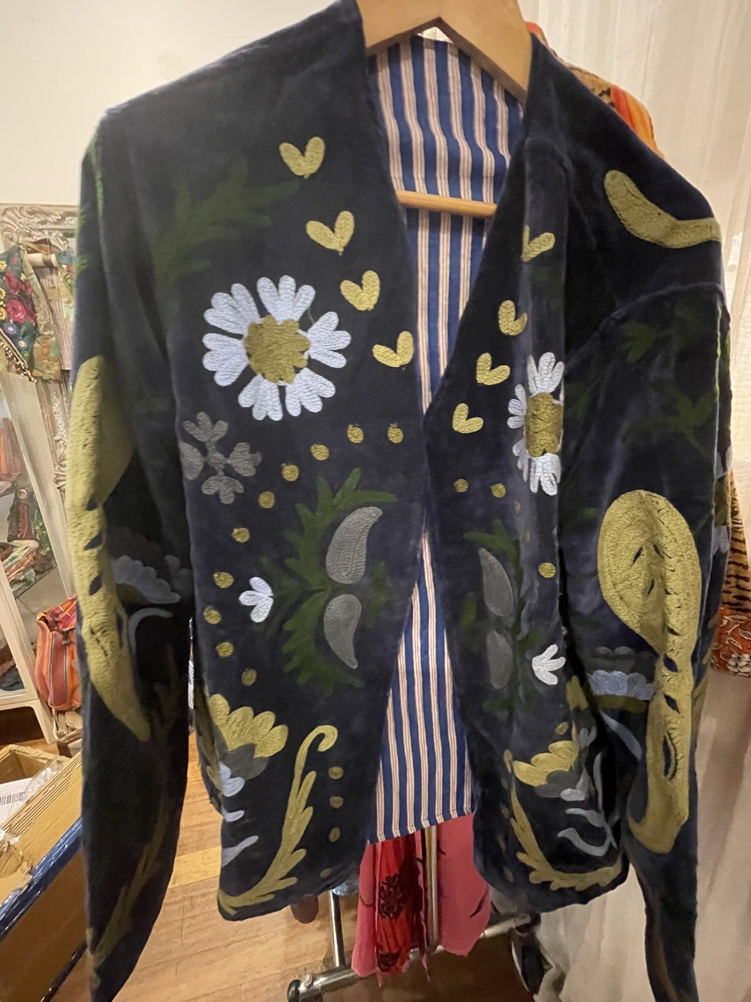 VELVET LOVE JACKET - Deep Indigo