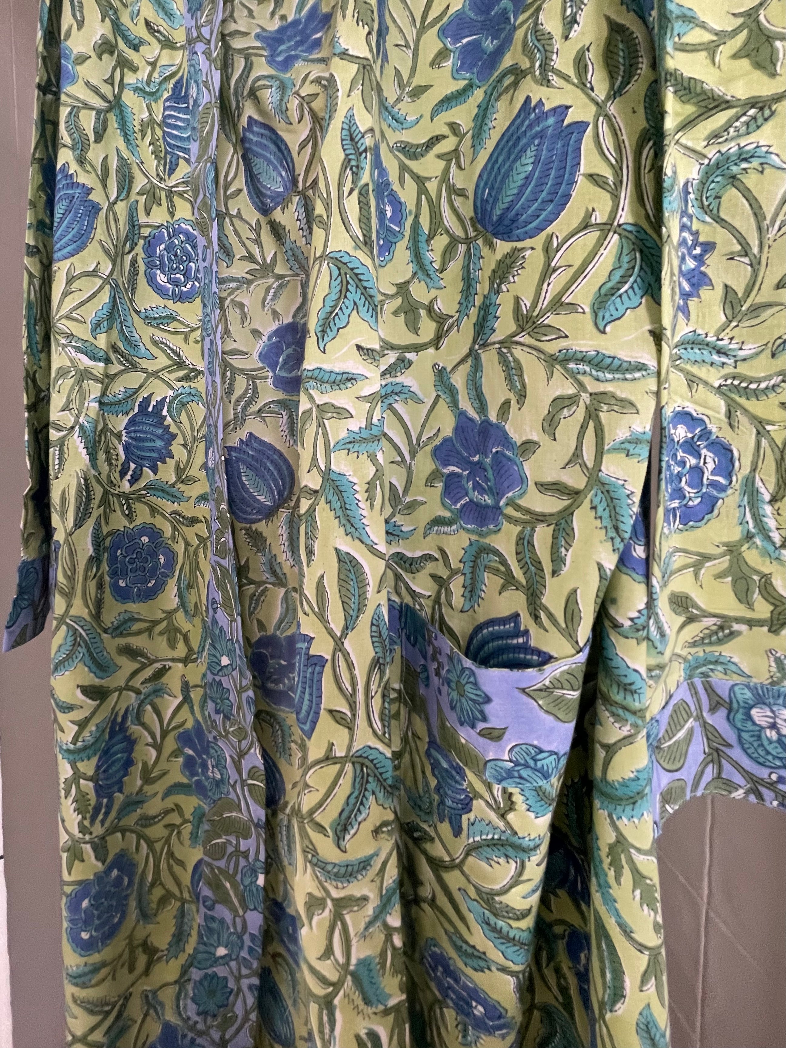 KIMONO /Bath Robe - Moonlit Garden
