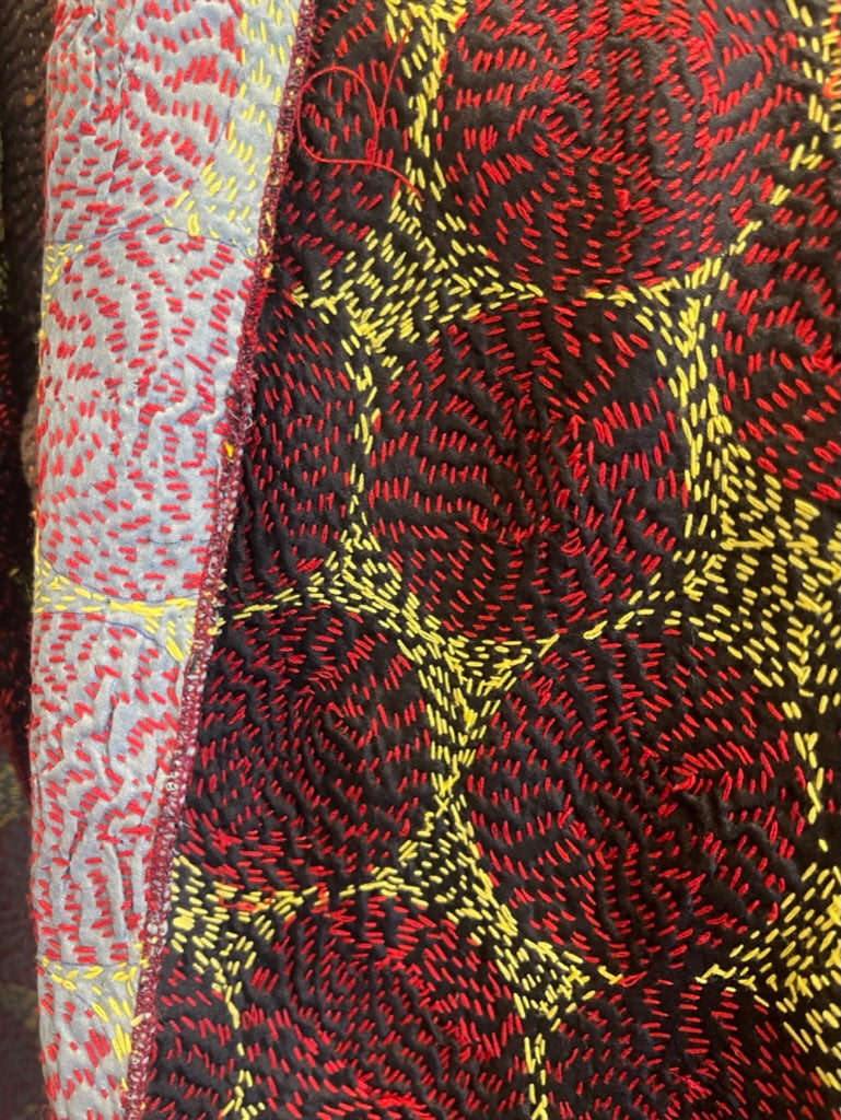 Kantha Silk Muffler - CIRCULAR PRESENCE