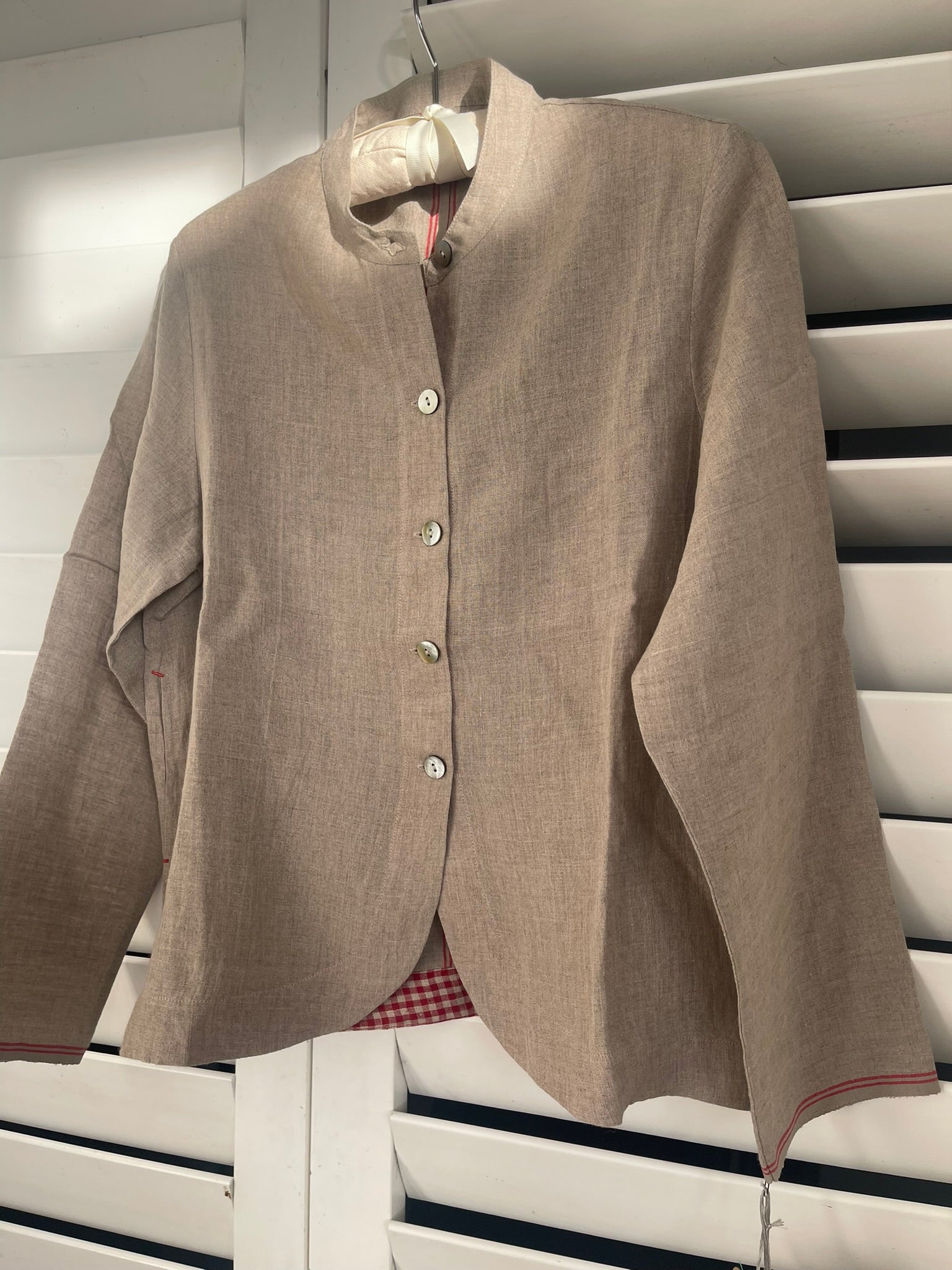 REYA Linen Jacket - Taupe
