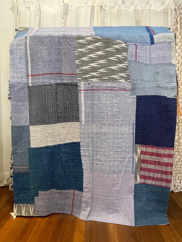 KHADI COTTON QUILT - Nautical