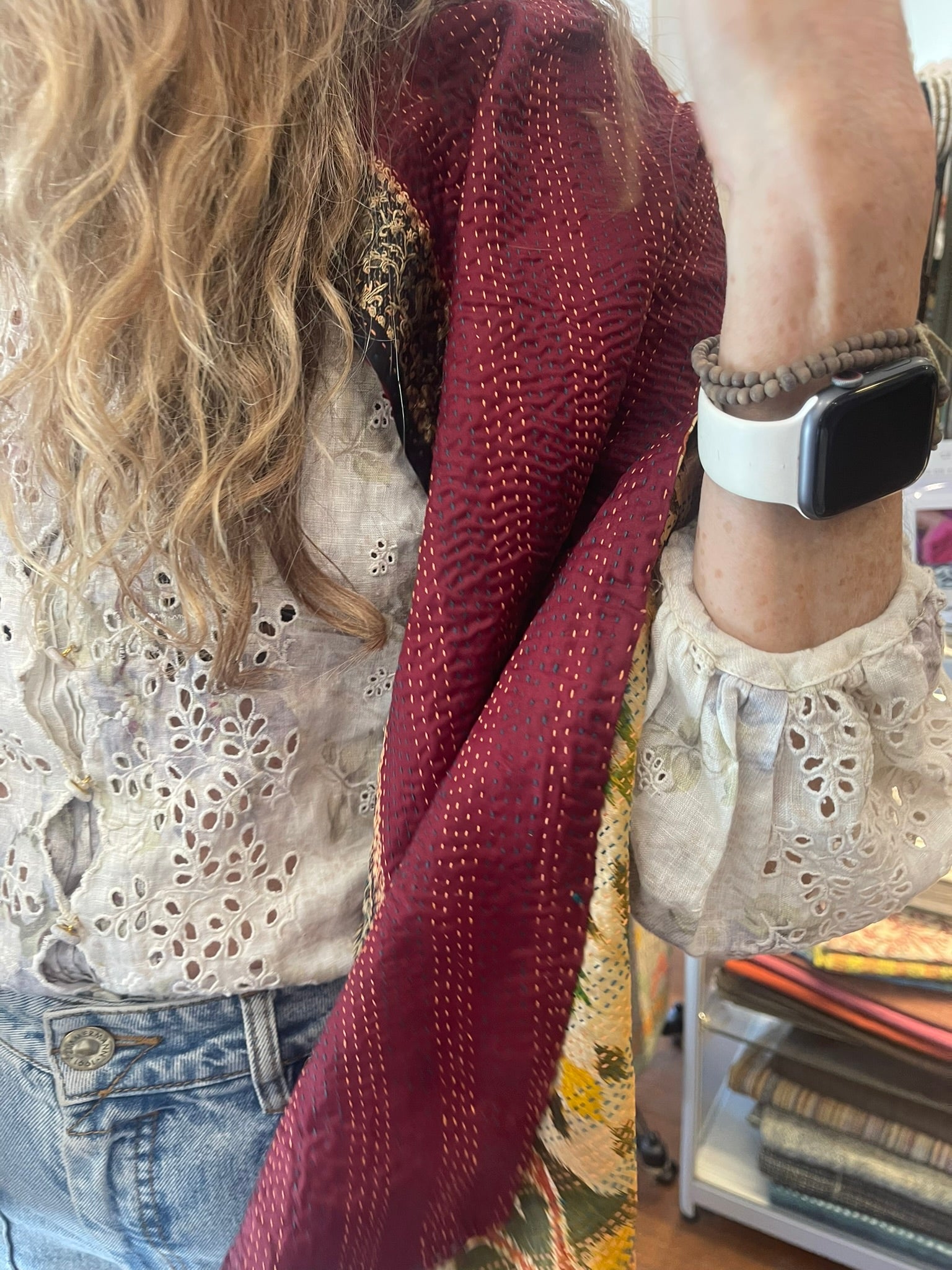 Kantha Silk Muffler - Winter