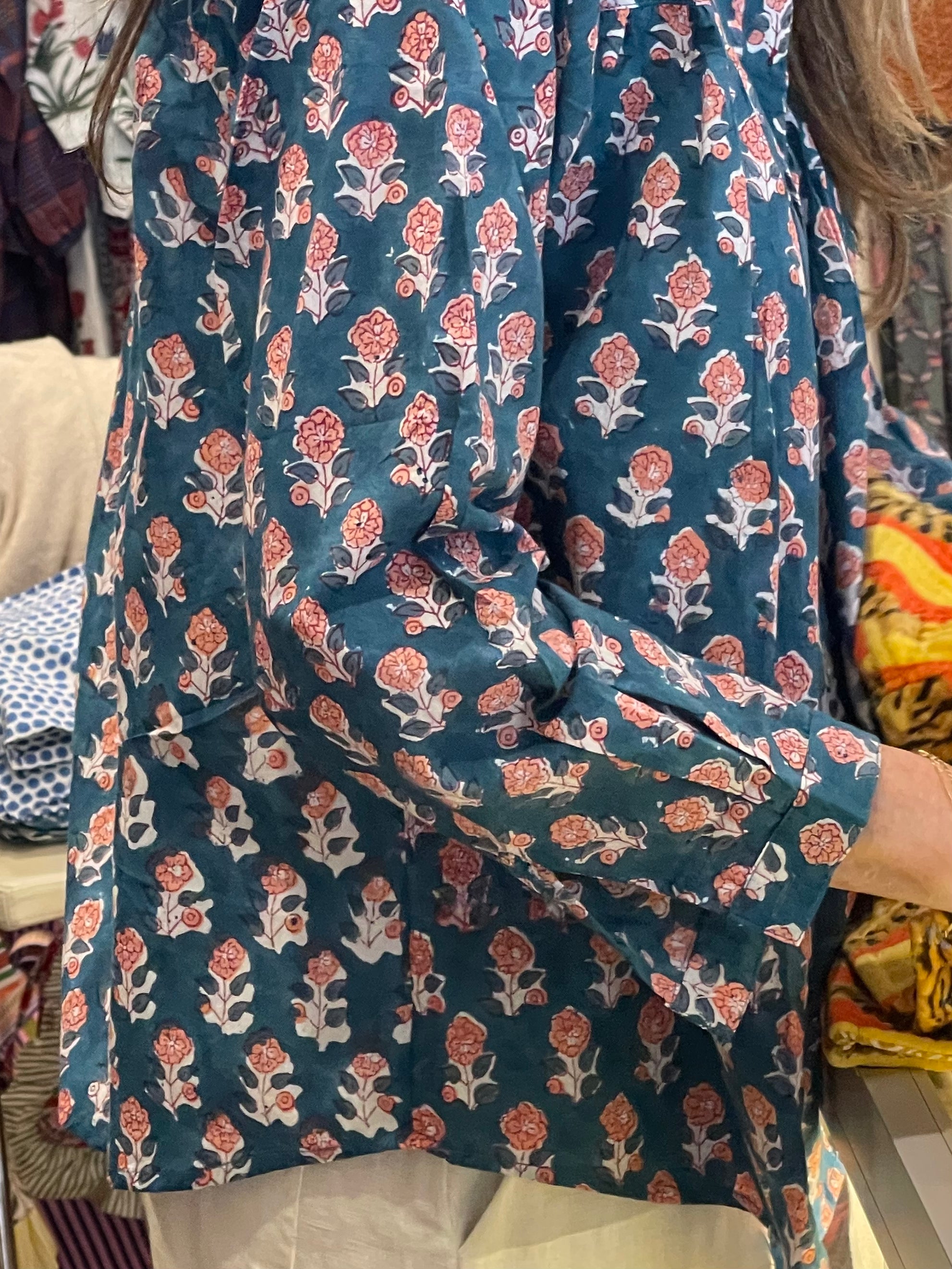 Handblock Printed Blouse - ENGLISH GARDEN