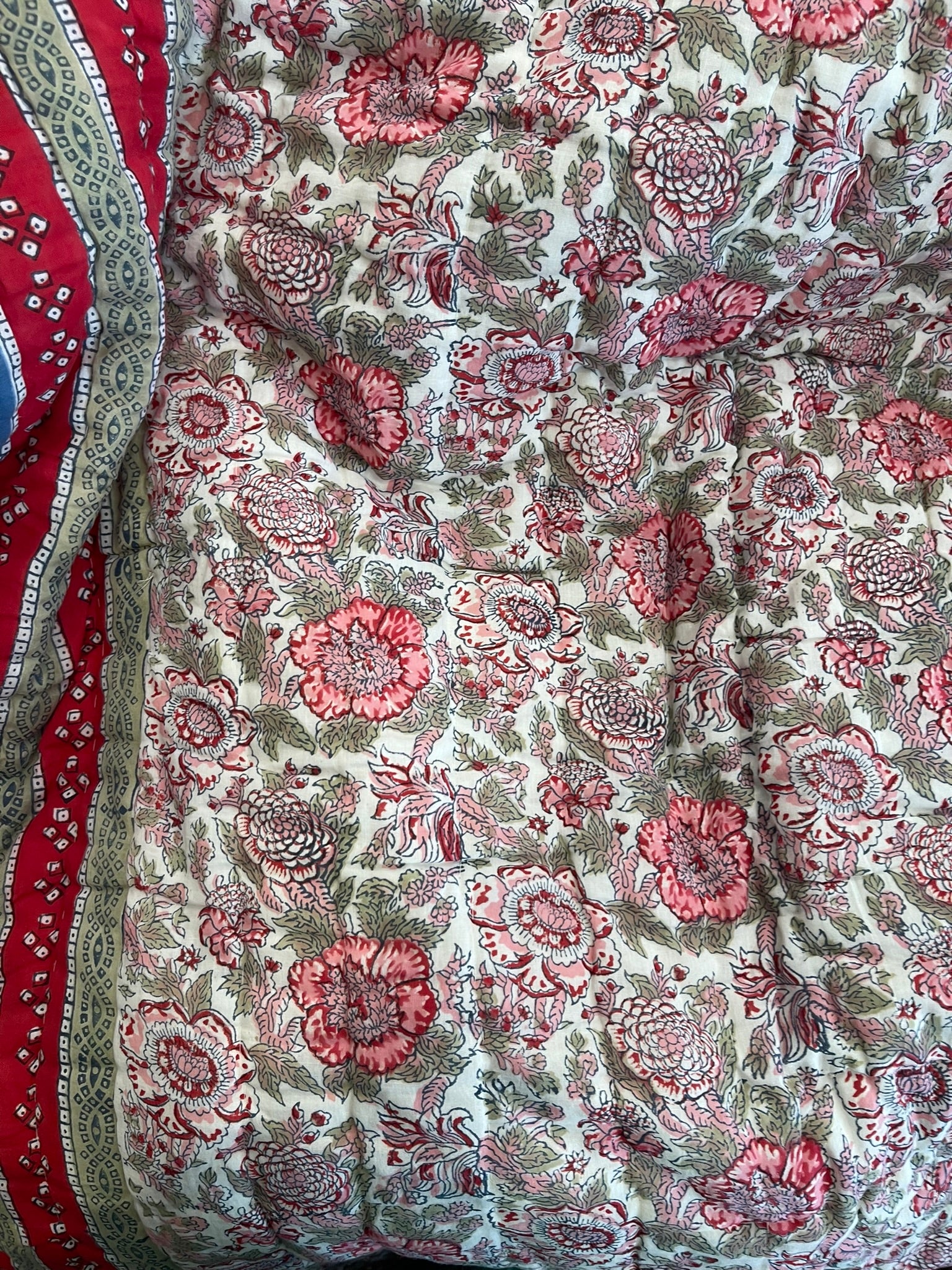 Jaipuri Cotton Quilt - Summer Garden
